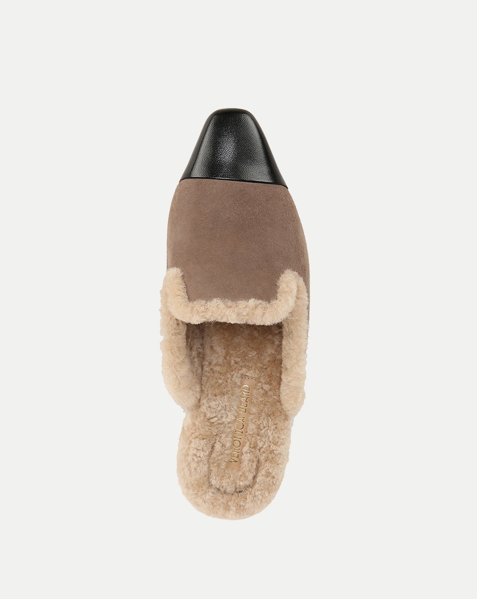 CECILE SHEARLING MULE - 3