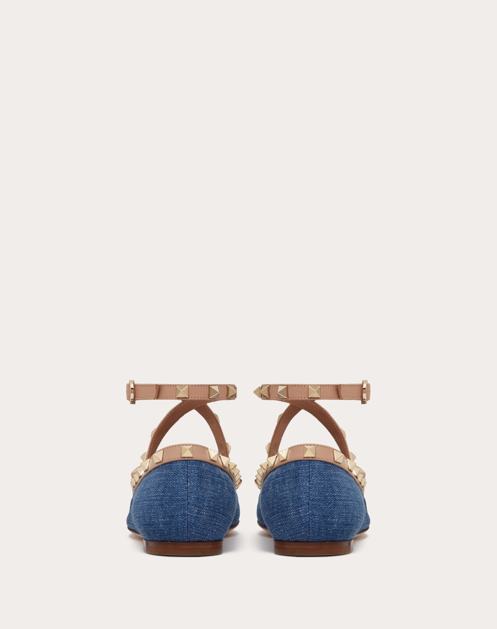 ROCKSTUD DENIM BALLERINAS - 3