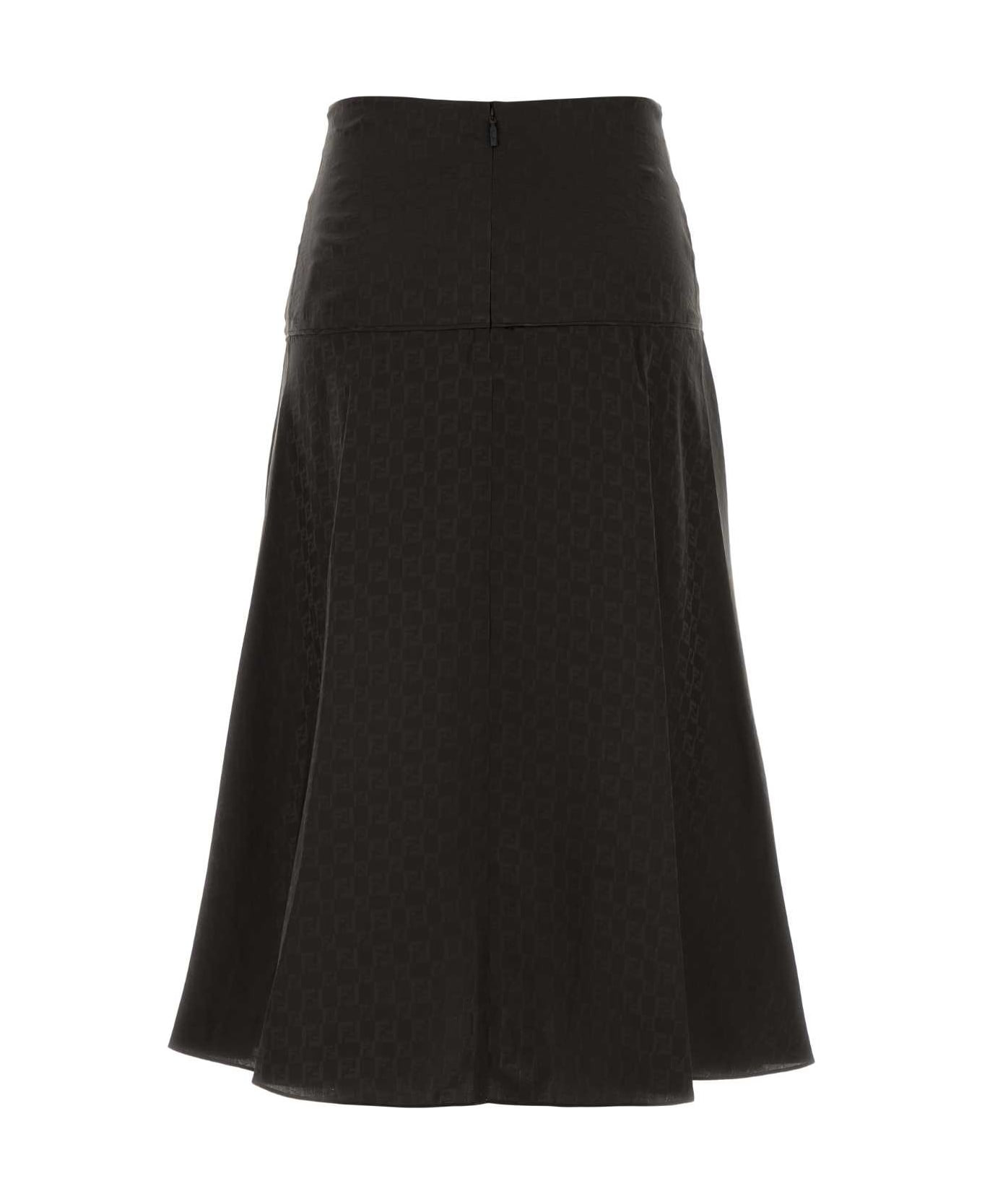 Embroidered Silk Skirt - 2