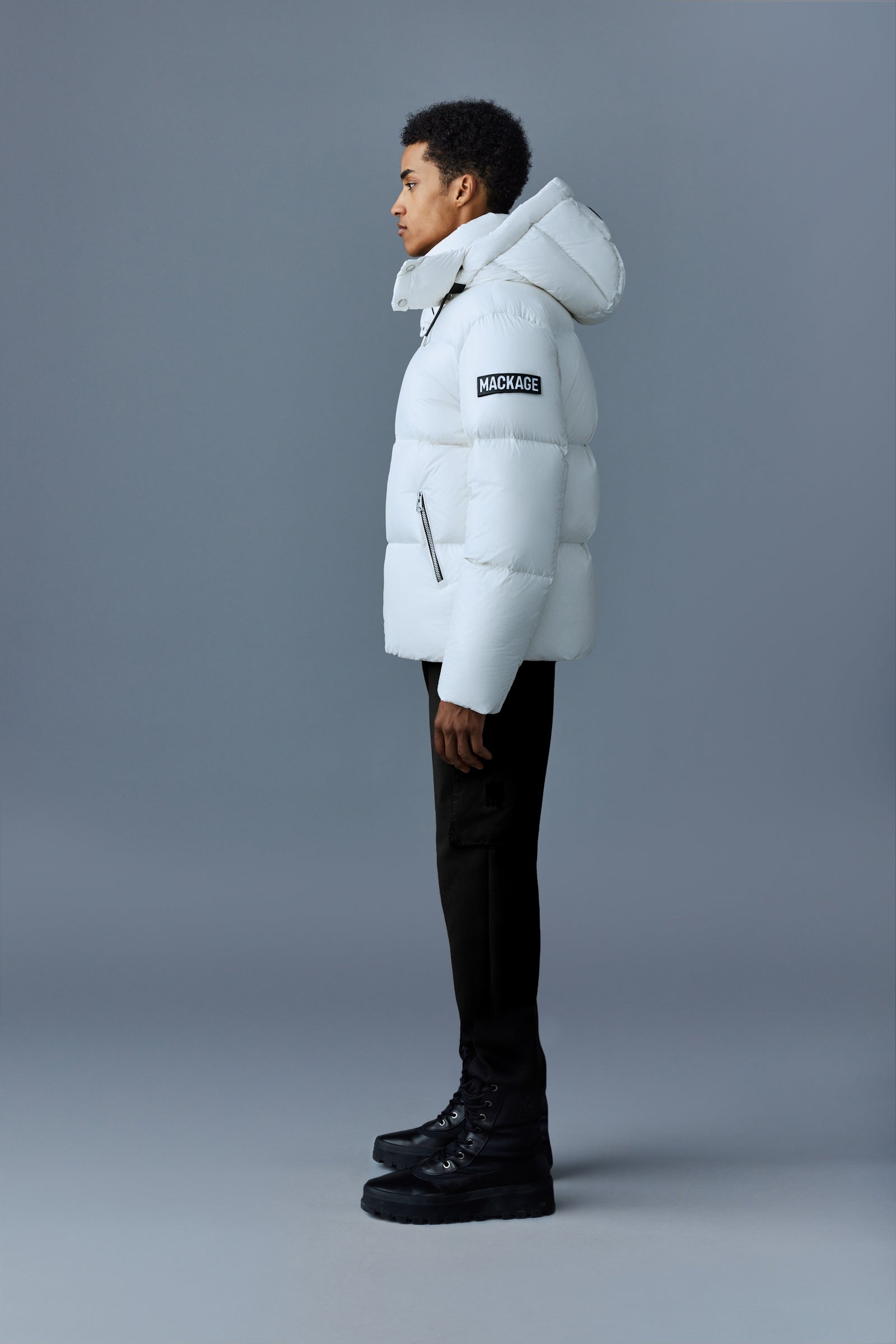 KENT-Z lustrous down jacket with hood - 3