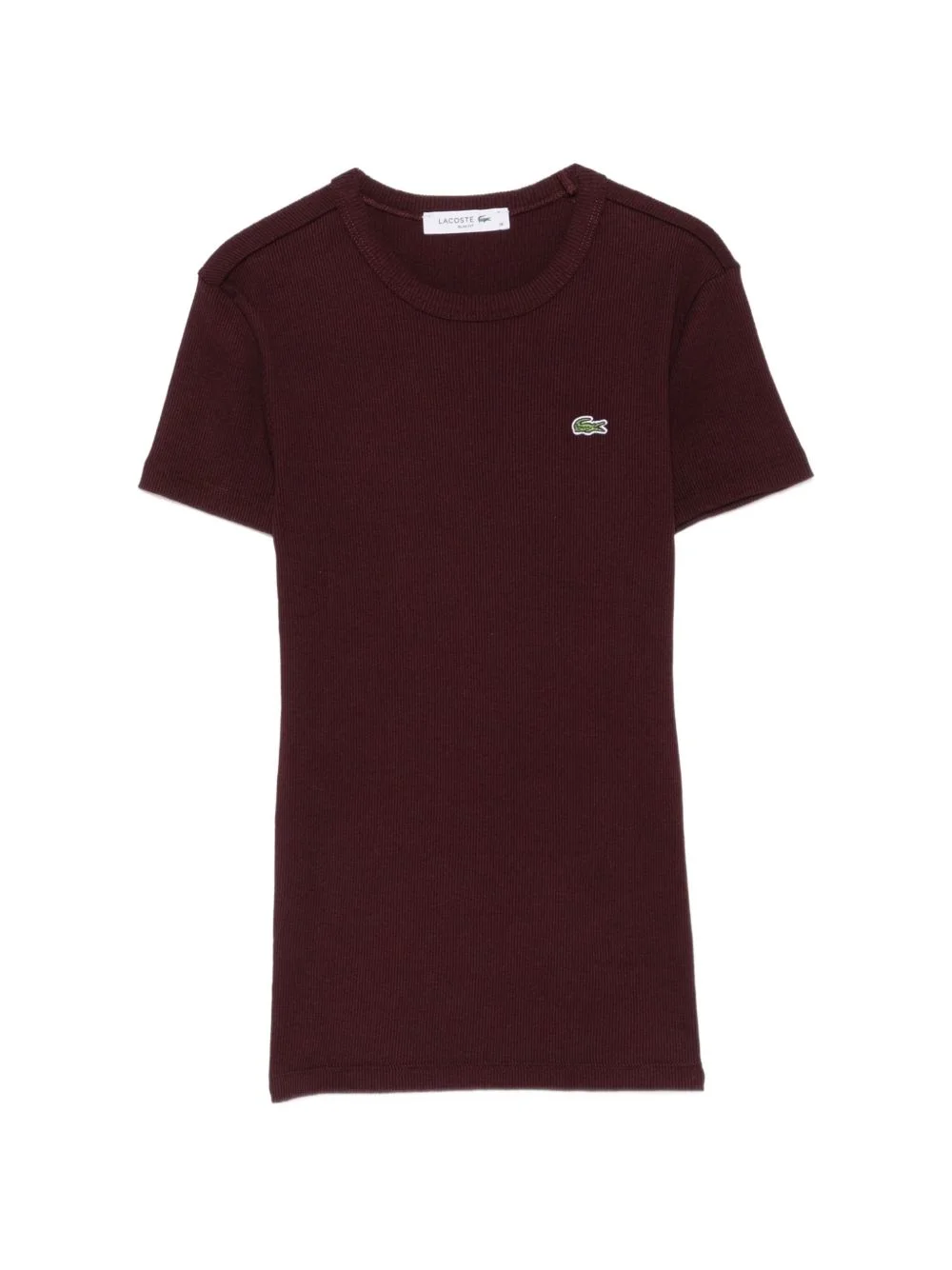 logo-patch ribbed T-shirt - 1