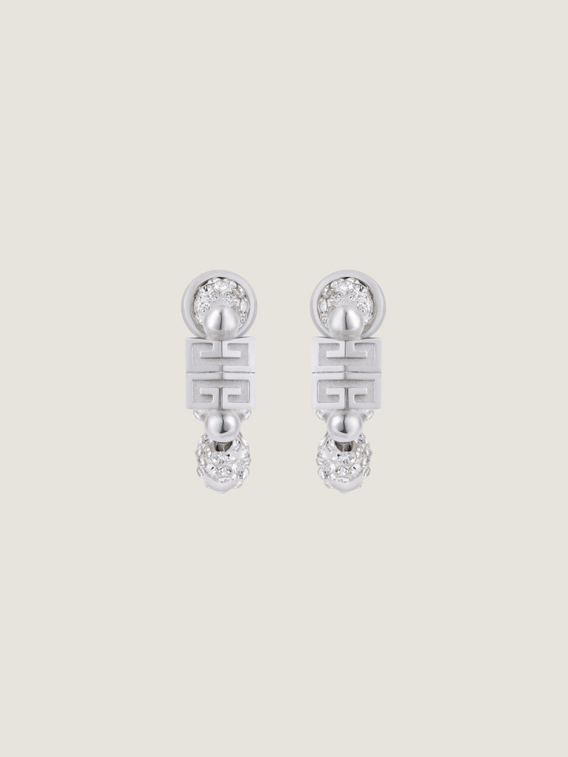 Givenchy 4G EARRINGS IN METAL WITH CRYSTALS outlook