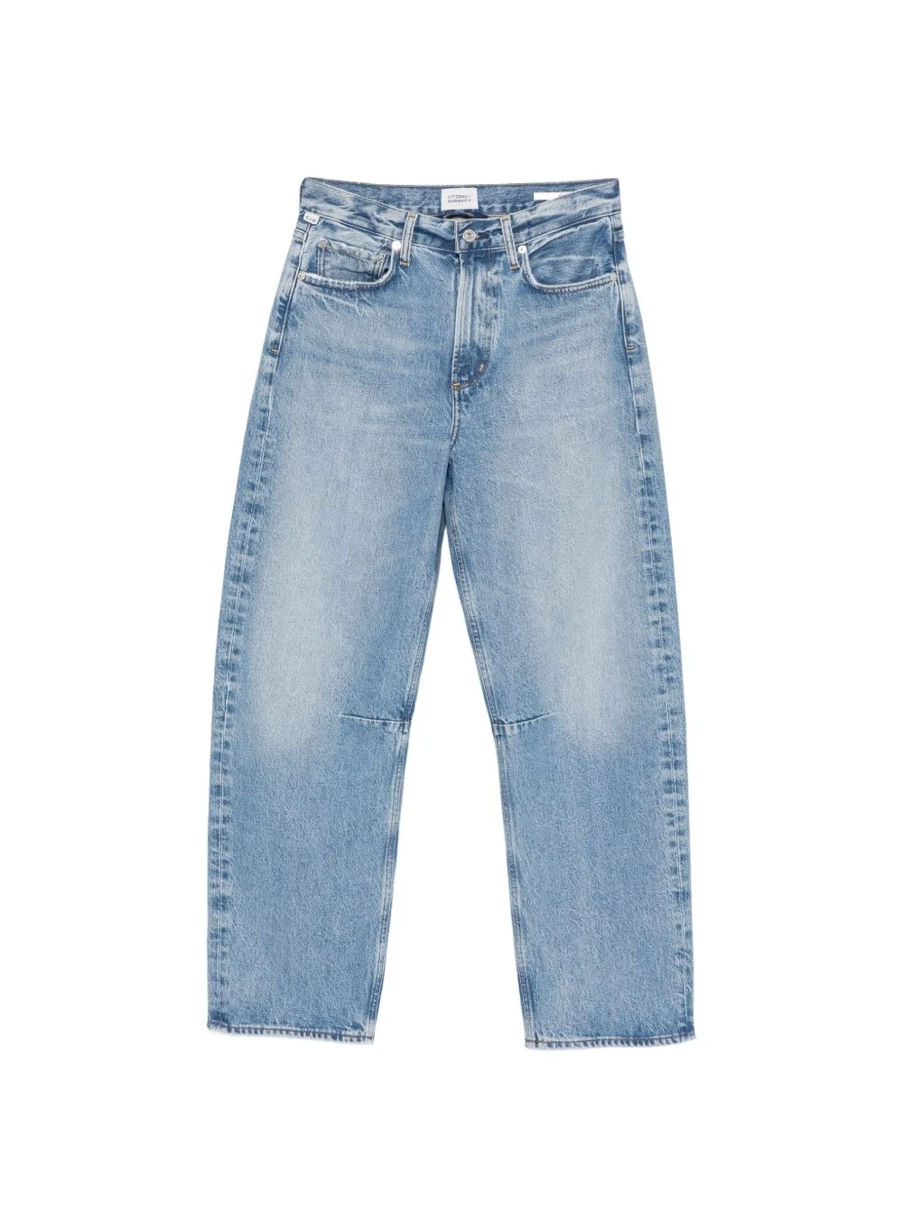Miro faded-effect wide-leg jeans - 1
