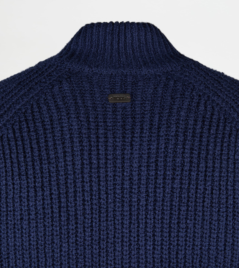 CARDIGAN IN COTTON - BLUE 3