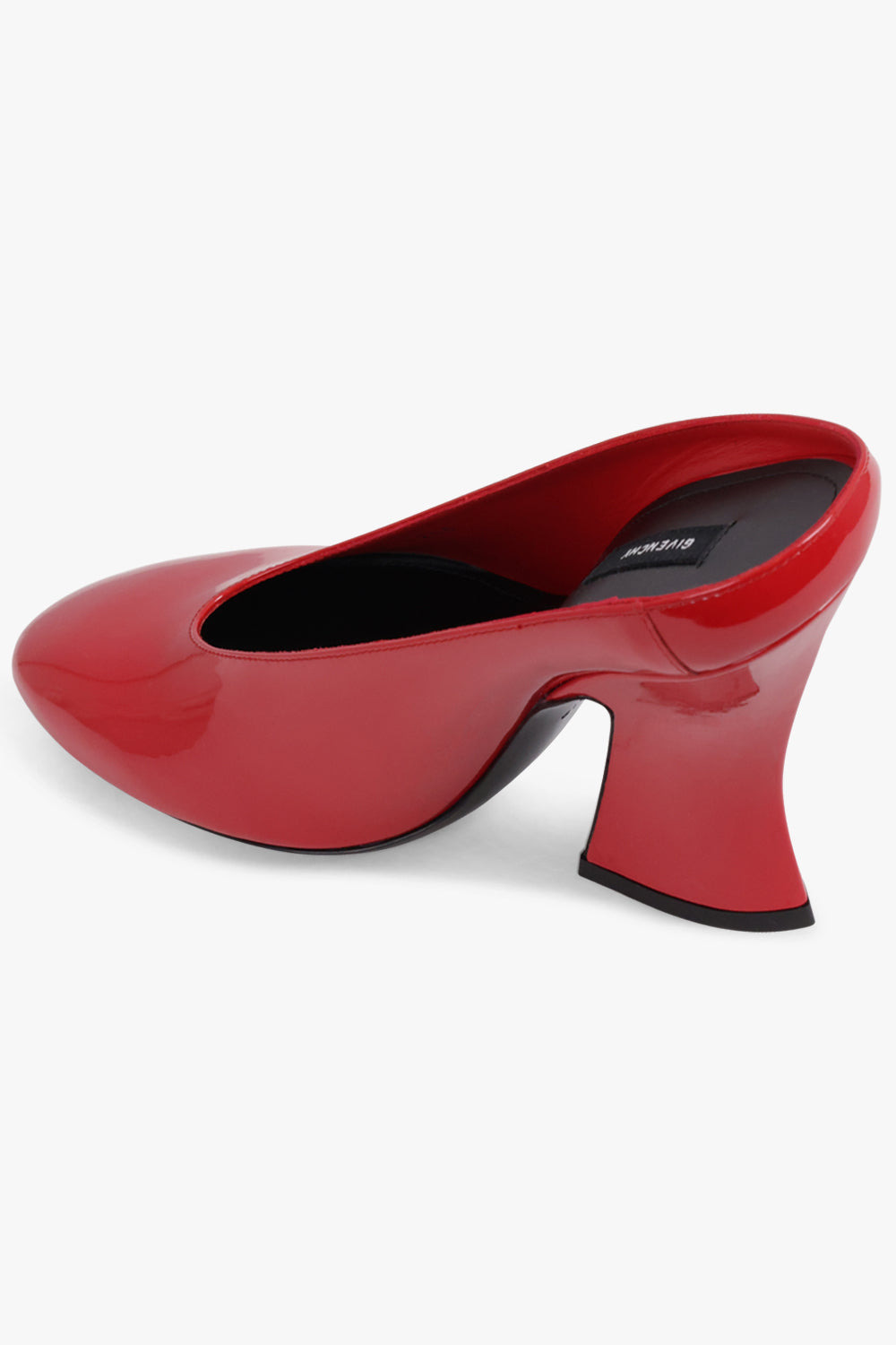 SCULPTED 95MM MULE HEEL | VERMILLION RED - 3