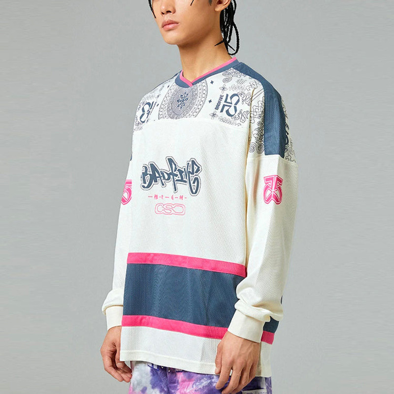 Li-Ning Sweatshirt 'Beige Navy' AAER207-1 3