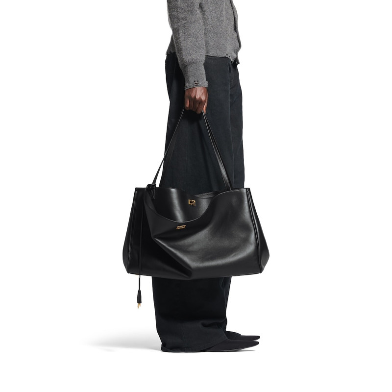 BALENCIAGA Women's Rodeo Tote Bag in Black outlook