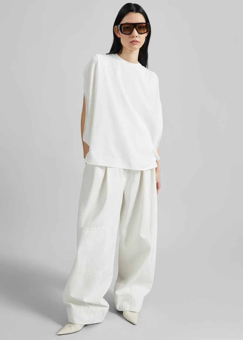 Darkpark Tracy Light Jersey Sleeveless Blouse - White 1