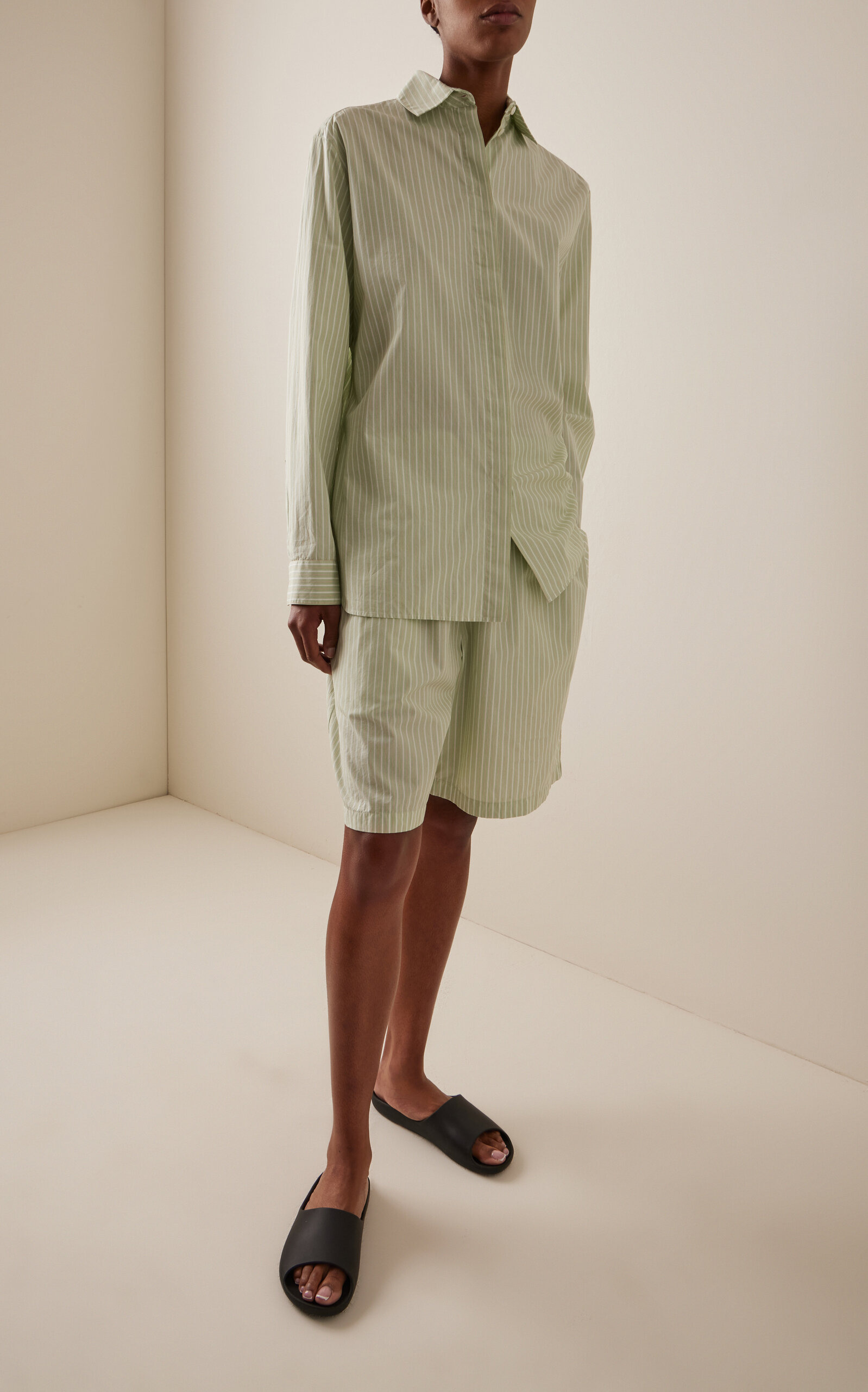 Vanda Cotton Poplin Shirt green - 3