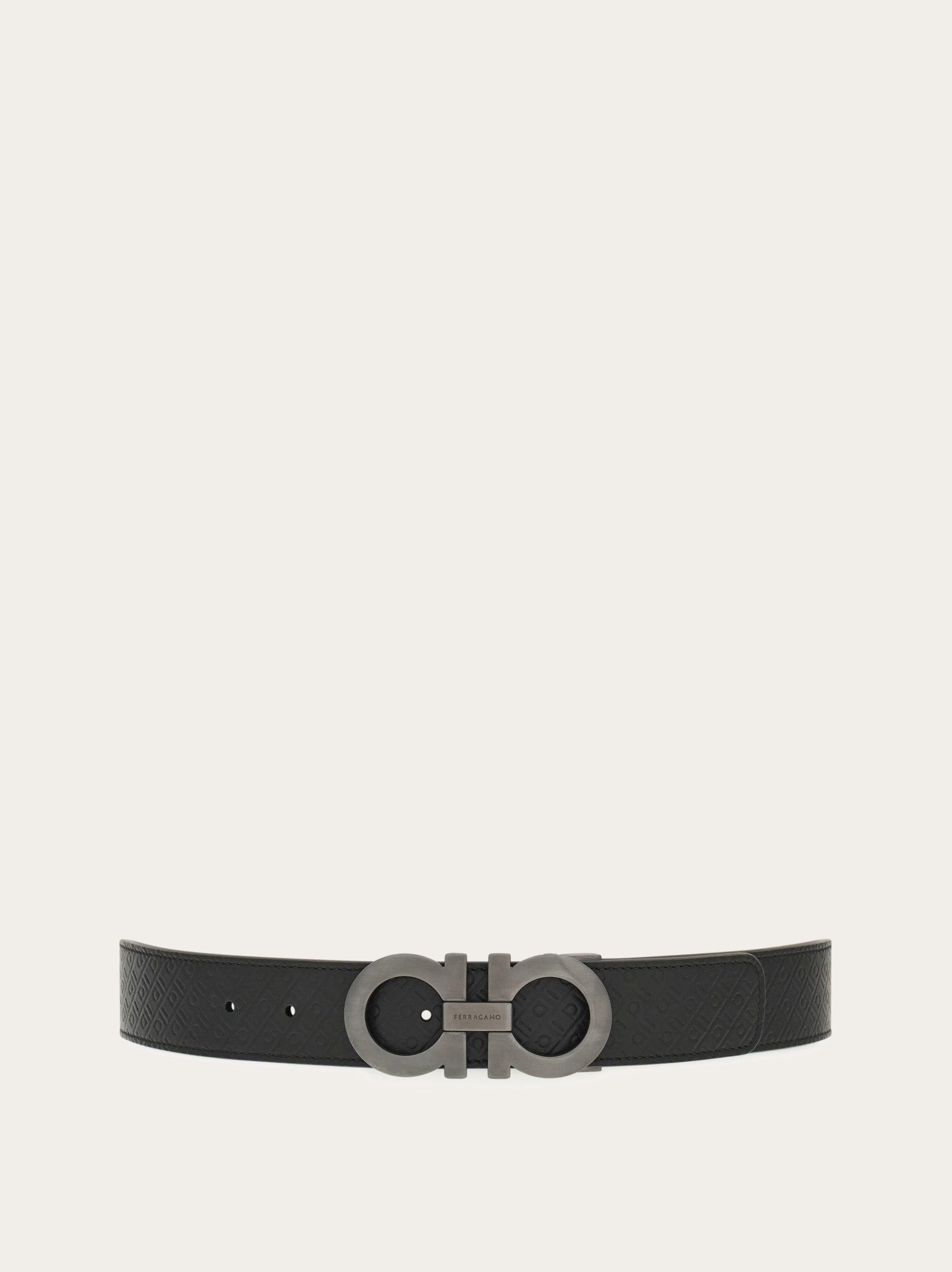Reversible and adjustable Gancini belt - 1