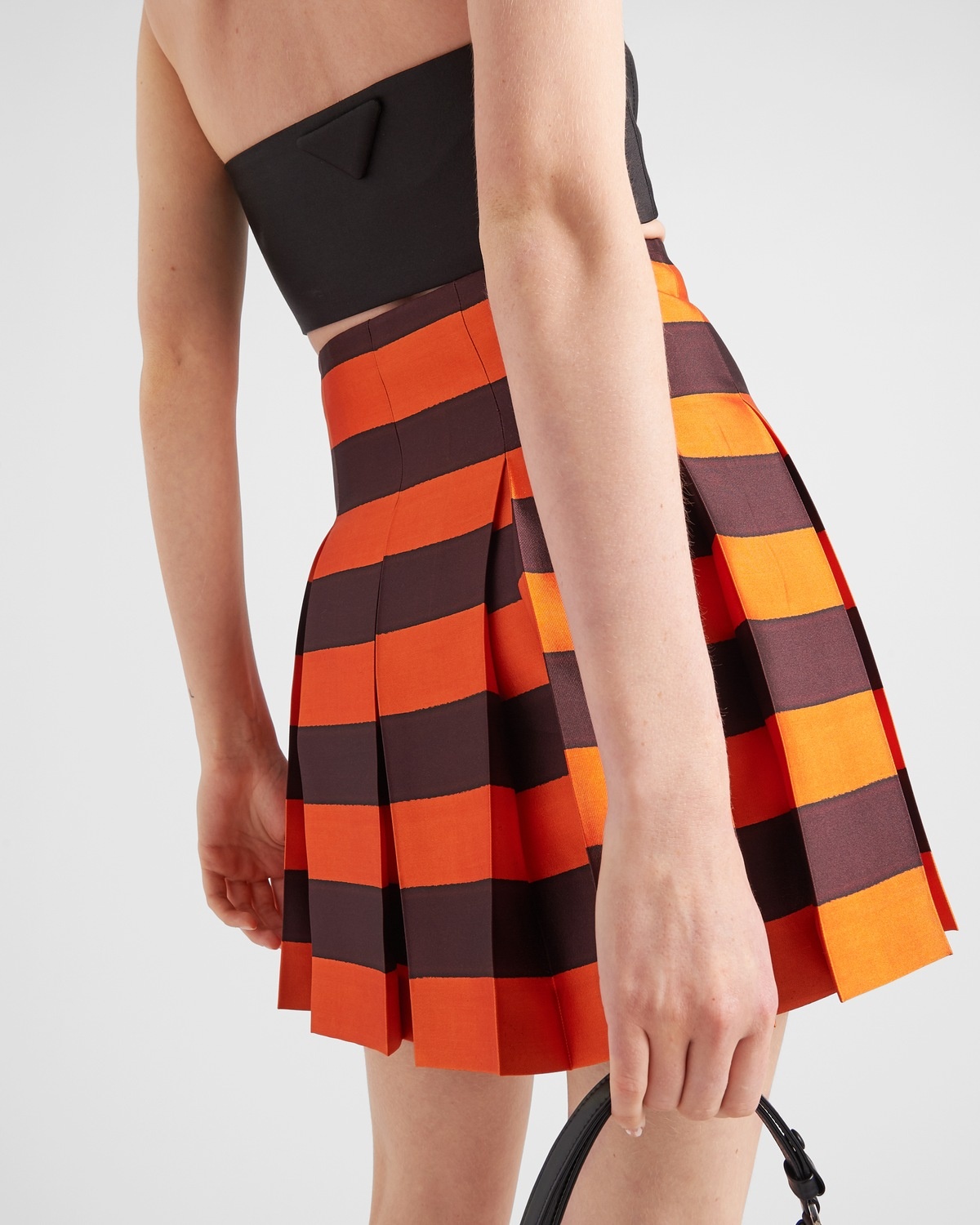 Printed silk and wool skirt - 3