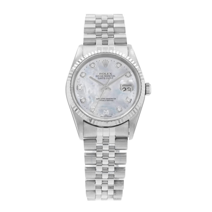 Pre-owned Rolex Datejust 36 Automatic Chronometer Diamond Men's Watch 16234 MDJ - 2