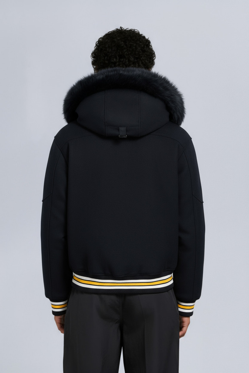NHL X MOOSE KNUCKLES BRUINS BOMBER JACKET 6