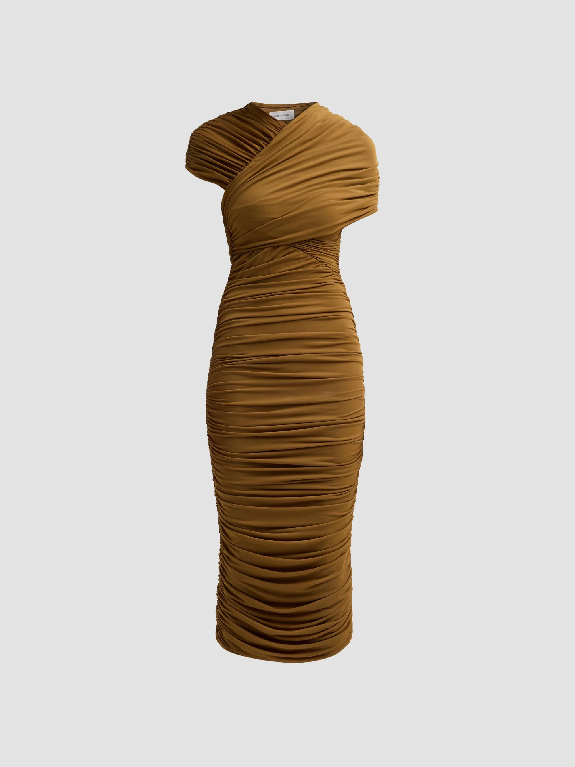 Women's Janel Ruched Midi Dress - Tapenade - 1