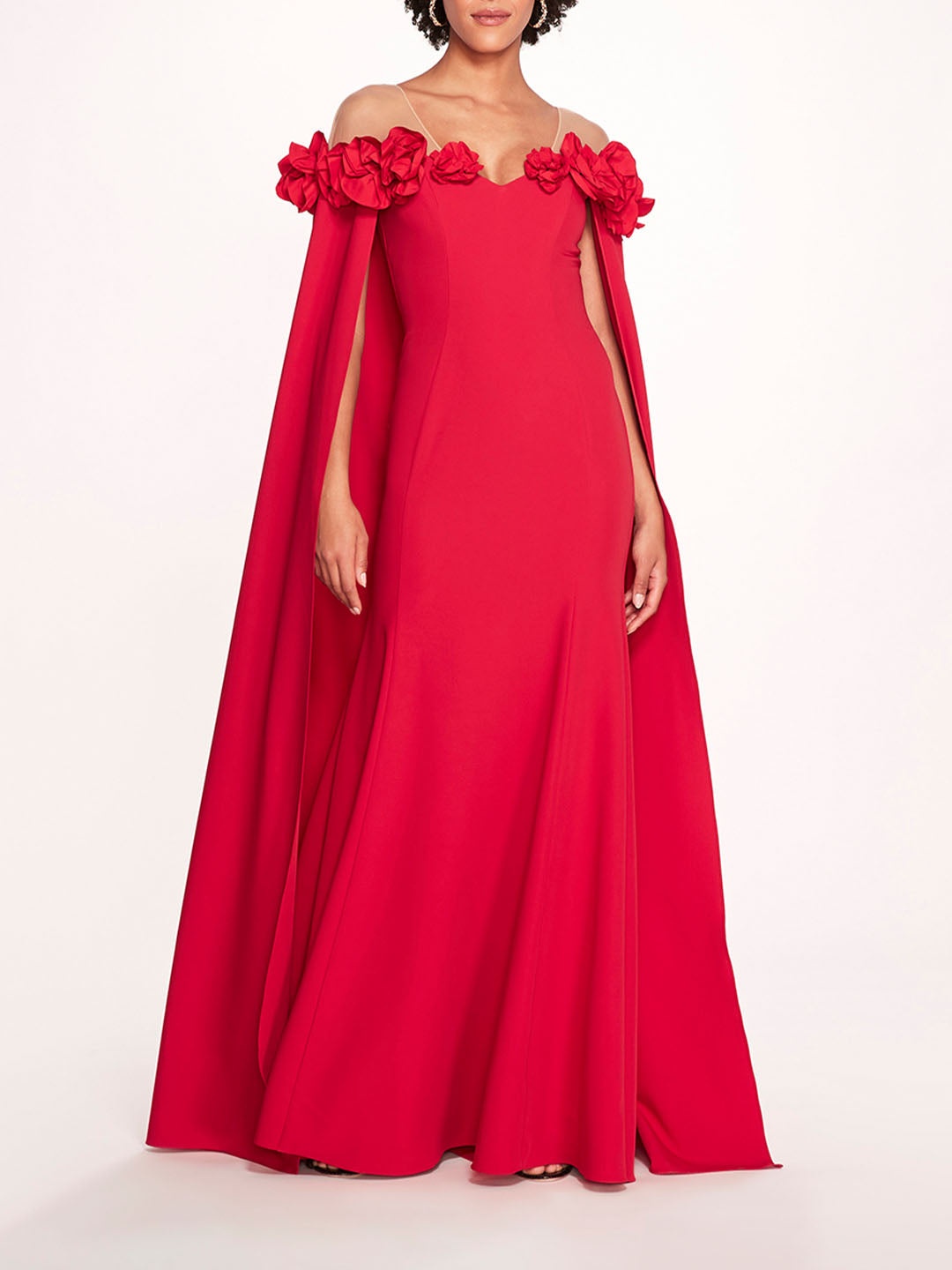 OFF SHOULDER ILLUSION GOWN - 1