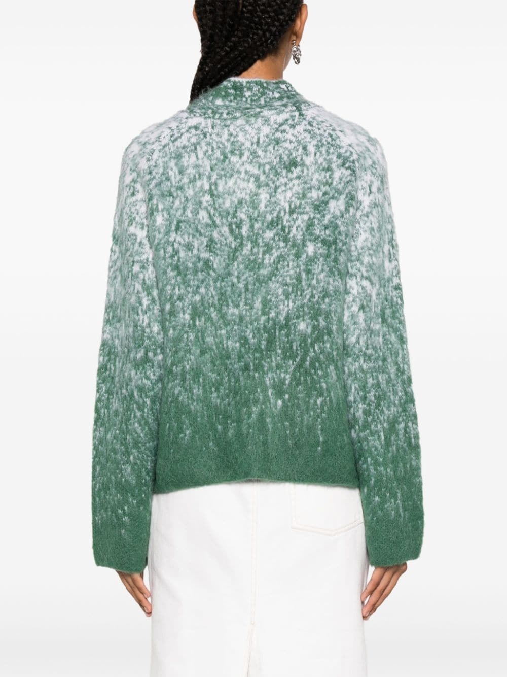 two-tone brushed-finish jumper - 4