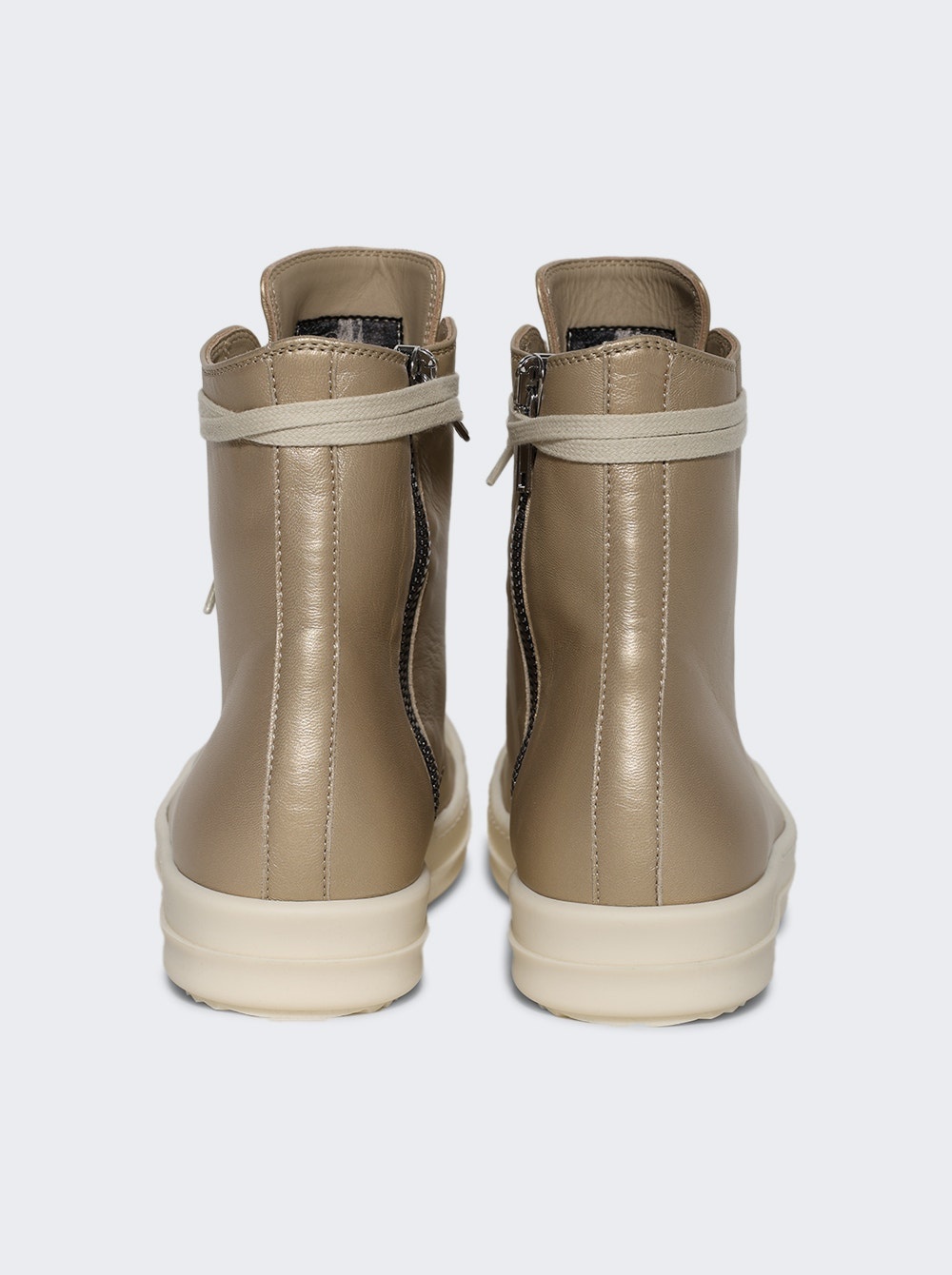 Hollywood High Top Sneakers Gold And Milk - 4