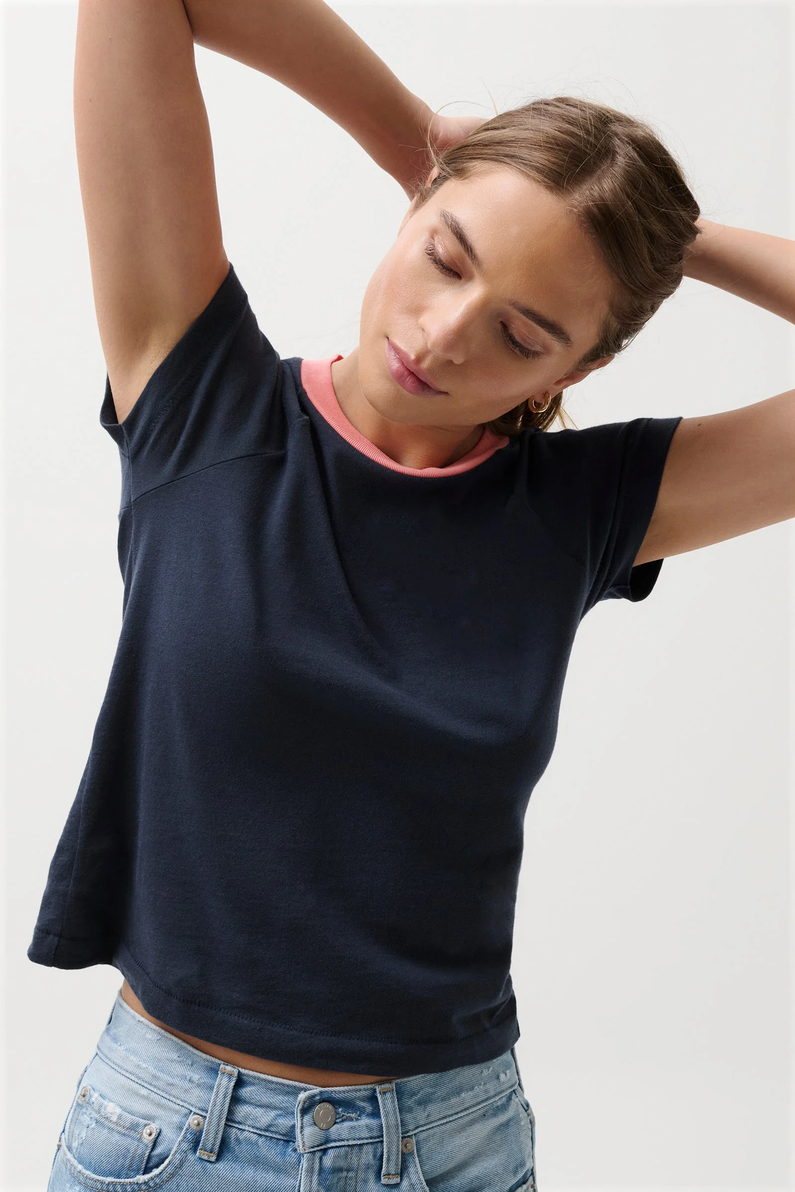 RYN BABY TEE - NAVY SHIP - 1