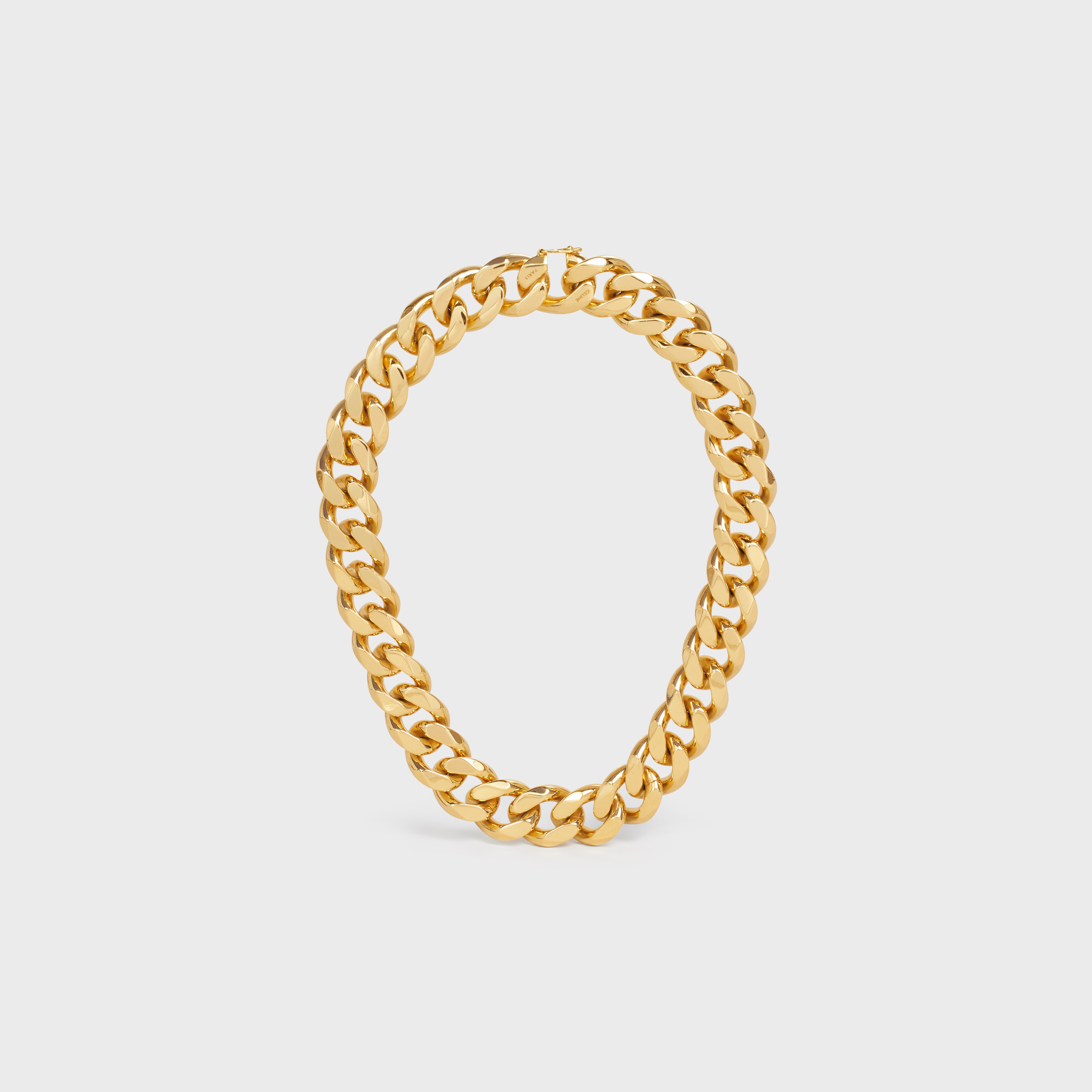 Maillon Celine Necklace in Brass with Gold Finish - 1