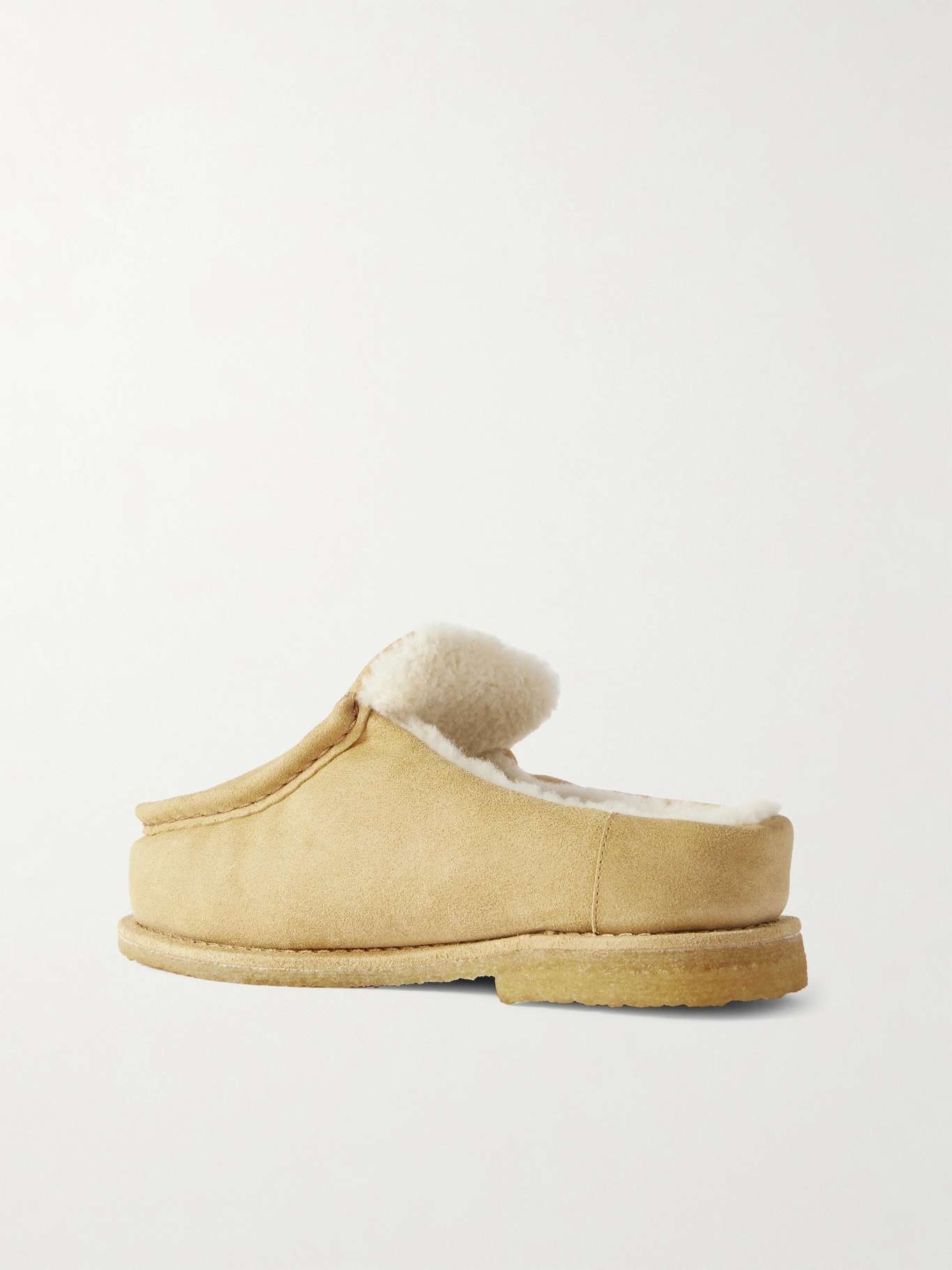 Shearling-lined suede loafers - 3