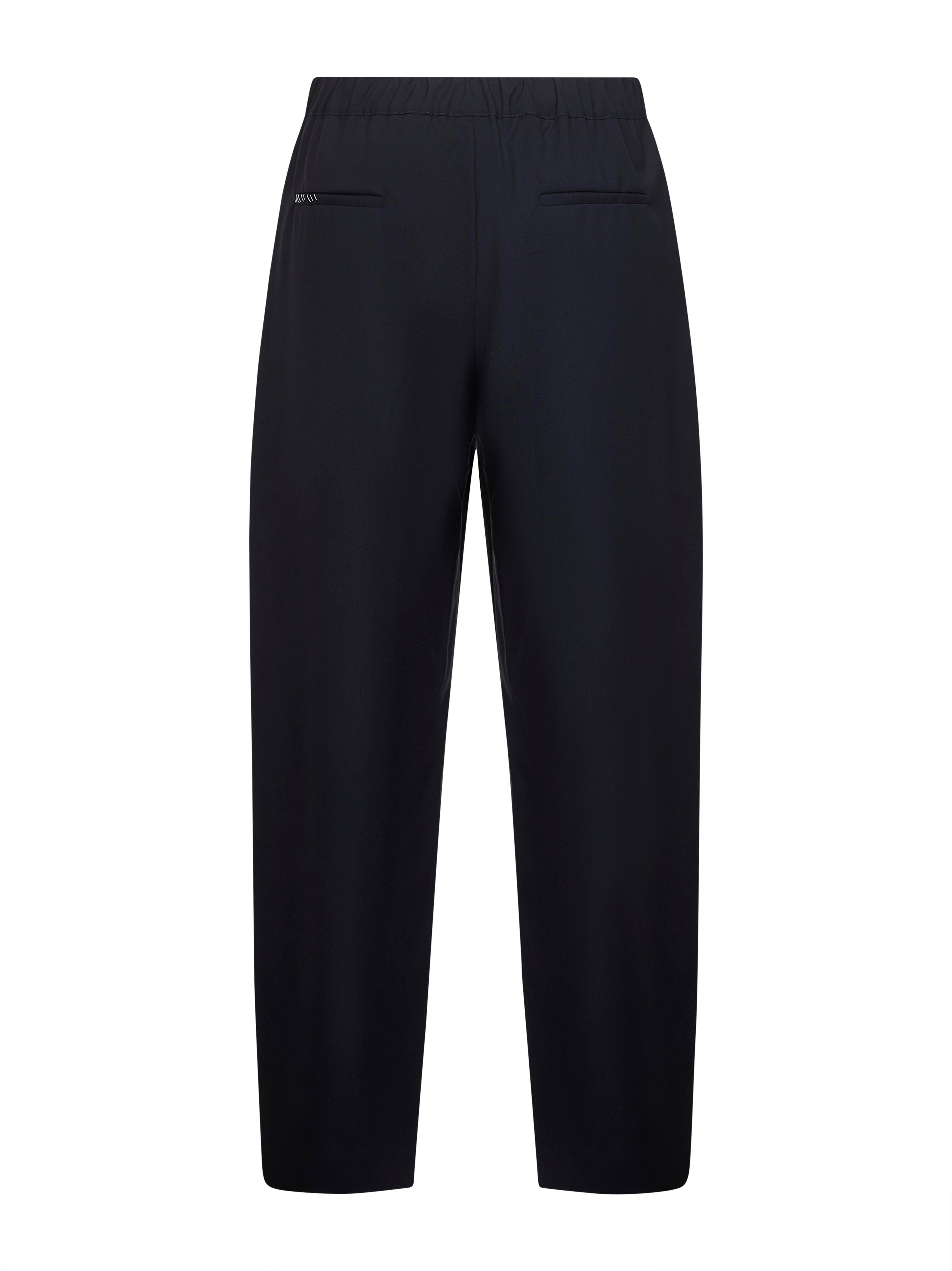 Marni Women Blue Tropical Wool Straight Leg Trousers - 2