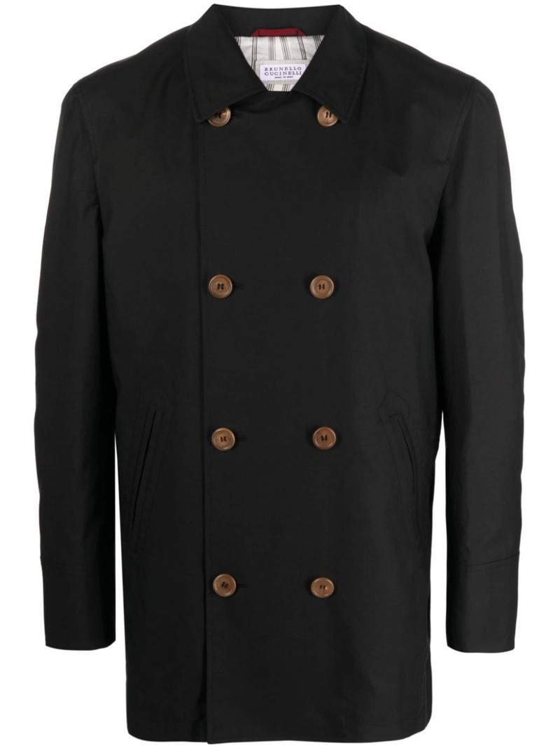 double-breasted gabardine jacket 1