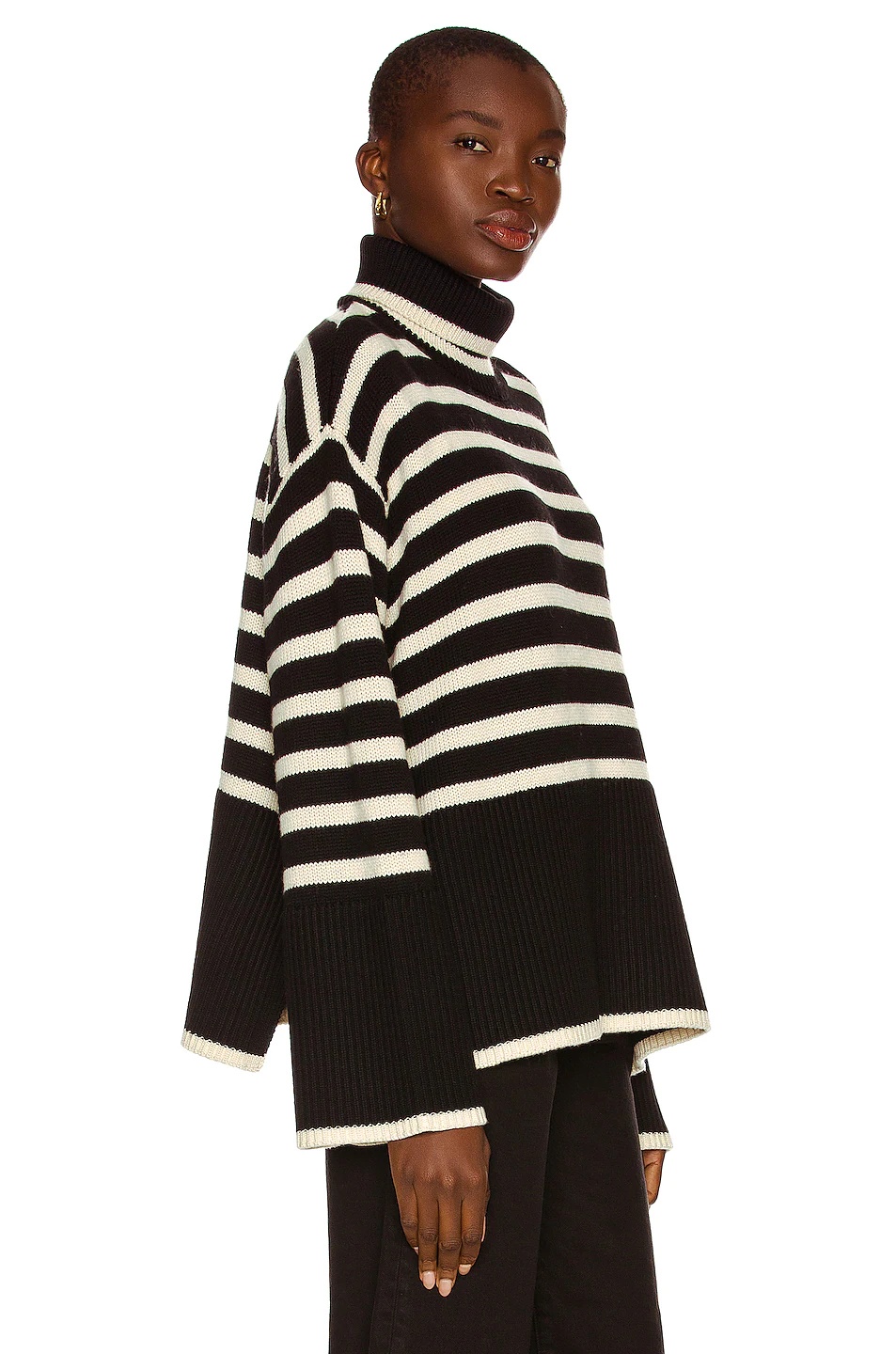 Signature Stripe Turtleneck Sweater - 2