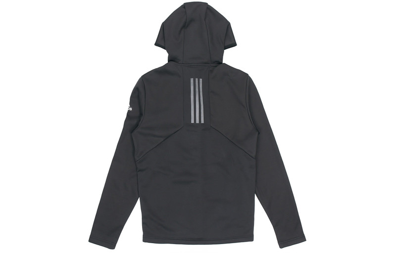 adidas adidas Perfom Fl Jkt logo Printing Fleece Stay Warm Woven Sports Hooded Jacket Black GV3515 outlook