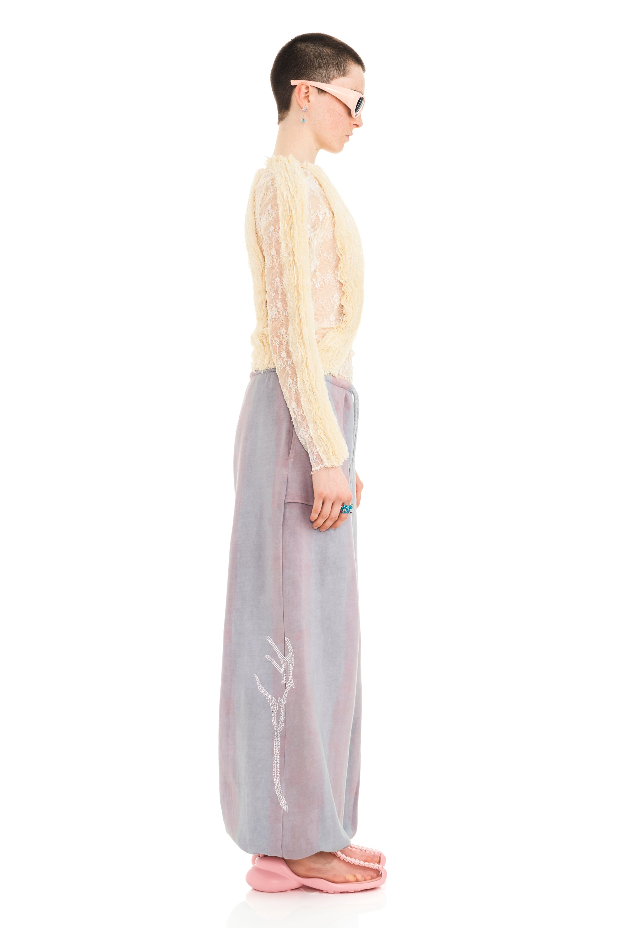 FOG STRIPE BALLOON SWEATPANT - 4