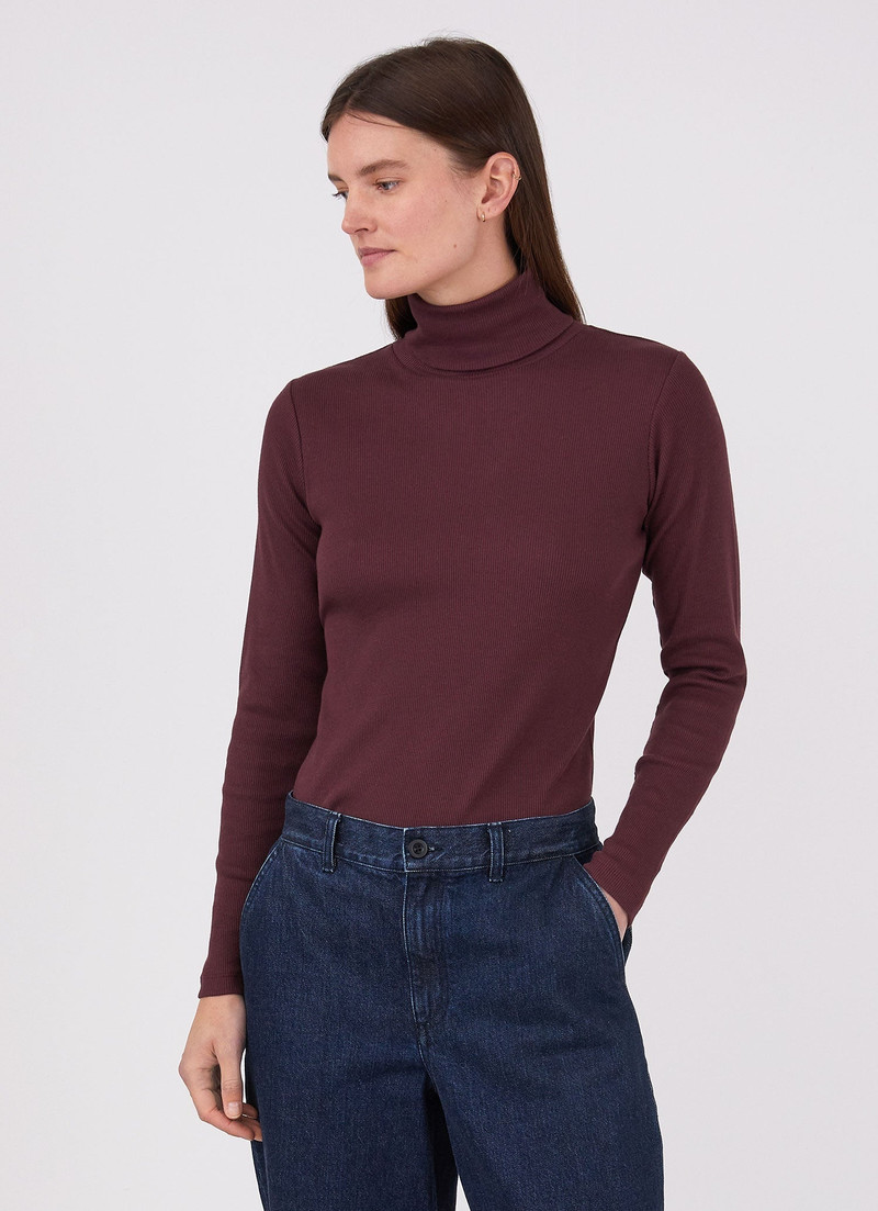Rib Roll Neck T‑shirt 1