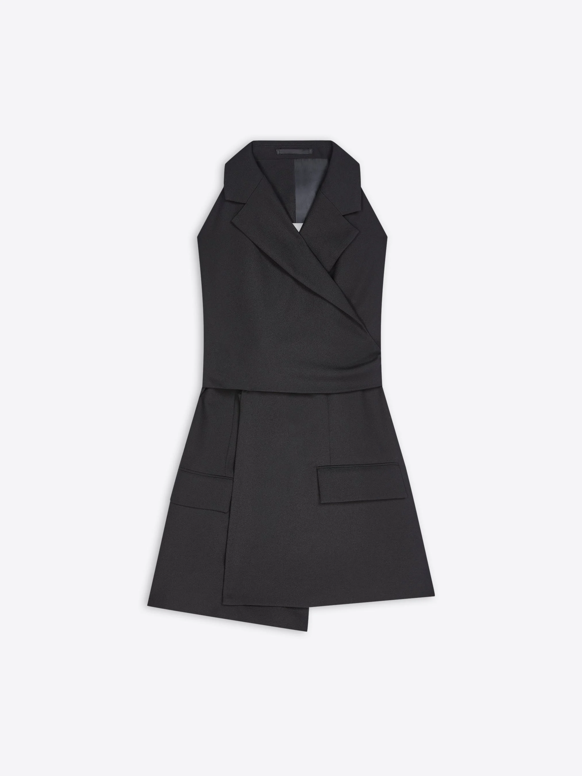 BACKLESS WOOL TWILL TOP - 1