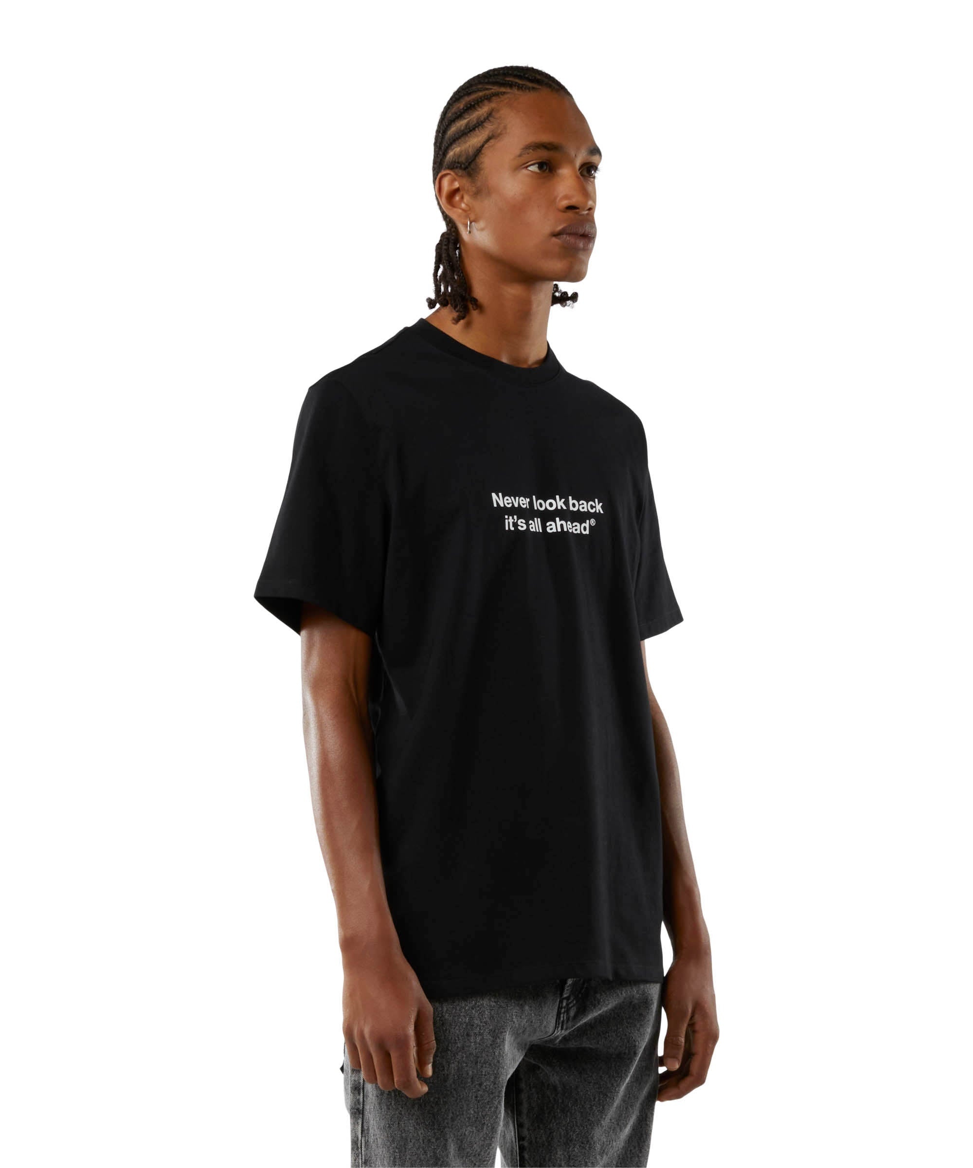 T-shirt quote "Never look back it's all ahead" - 7