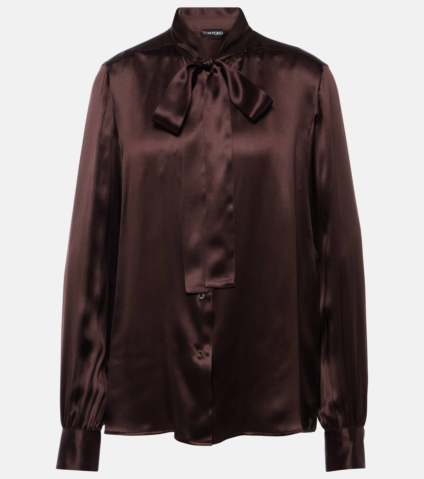 Silk charmeuse shirt - 1