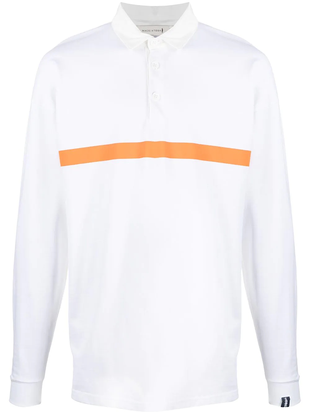 horizontal-stripe rugby sweatshirt - 1