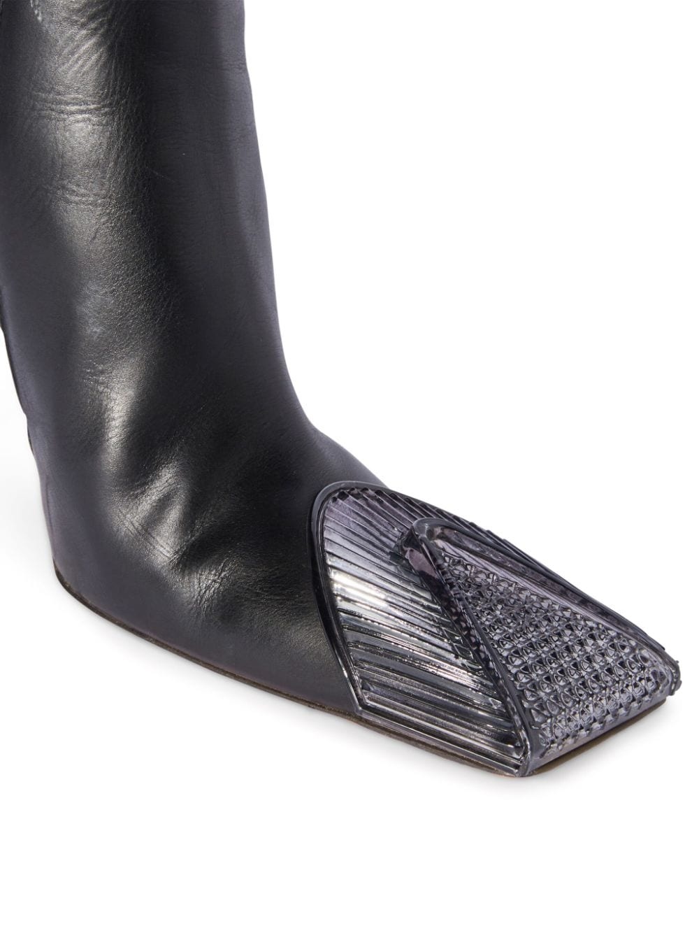 Lunar contrasting-toecap leather boots - 3