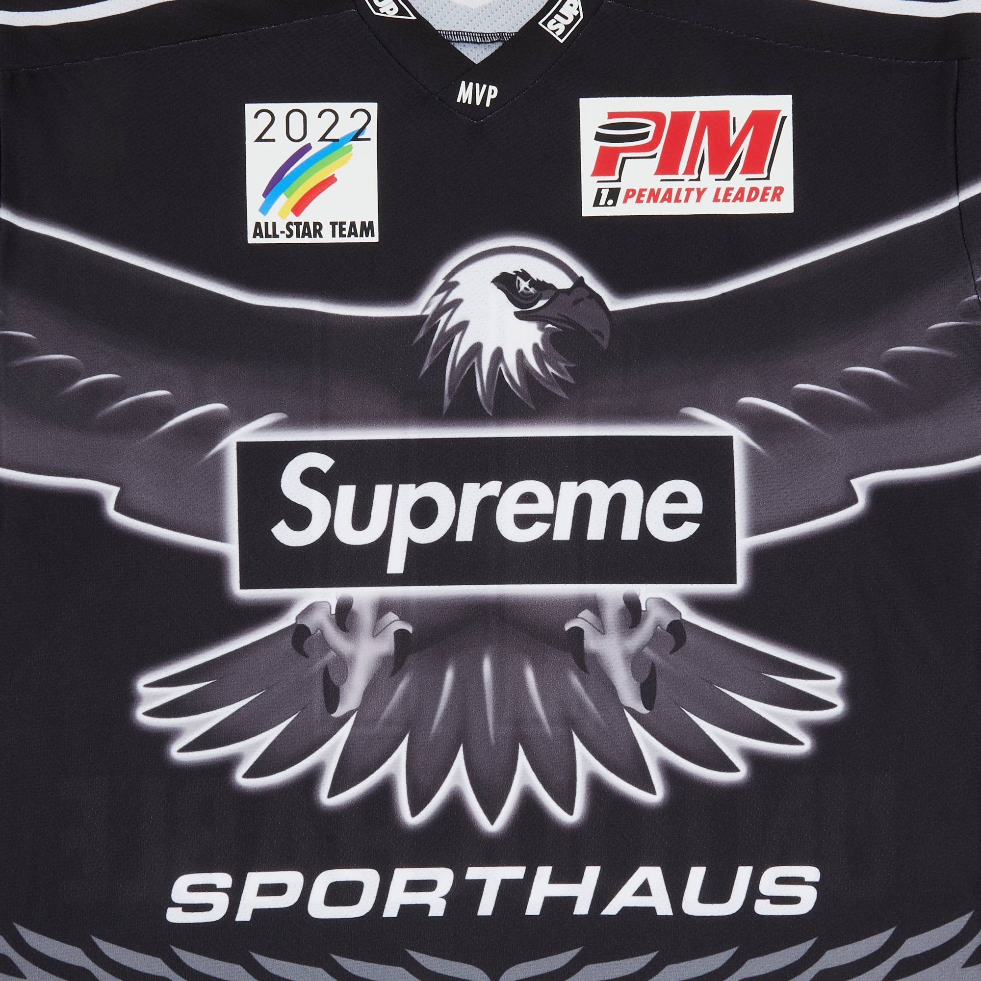 Supreme Eagle Hockey Jersey 'Black' - 3