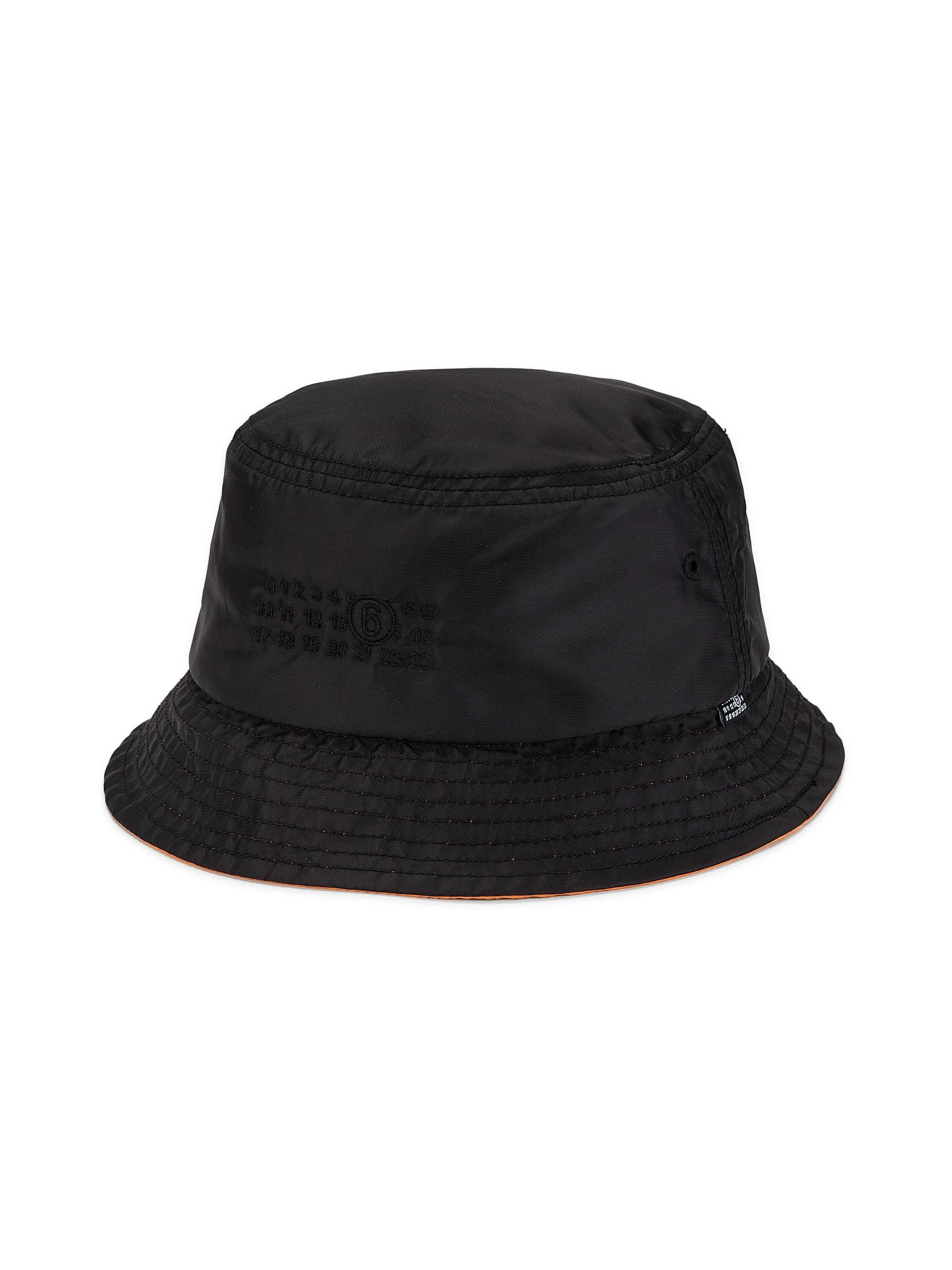 Men's Logo Nylon Bucket Hat - Black - 1