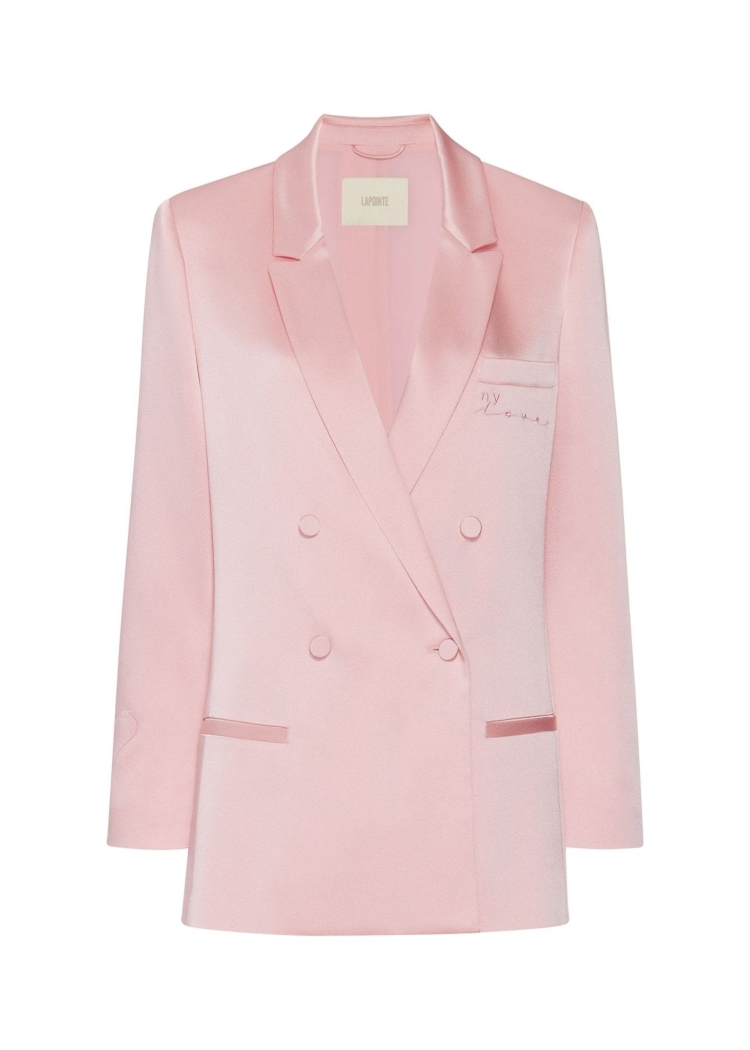 LAPOINTE X Jonboy Satin Double Breasted Blazer - 1