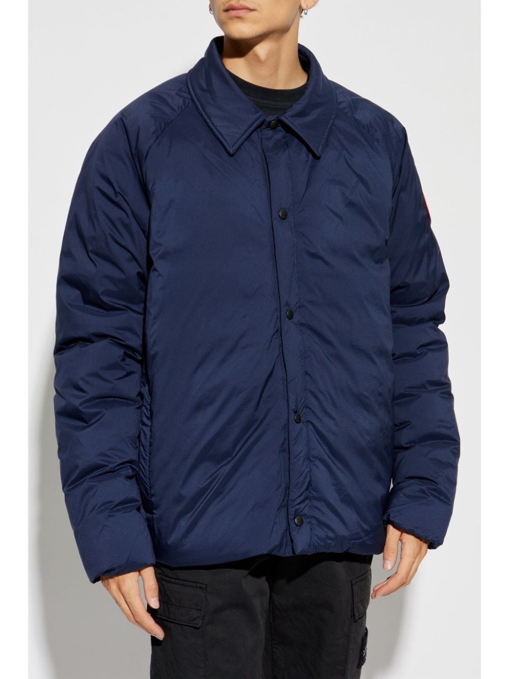 logo-patch jacket - 3