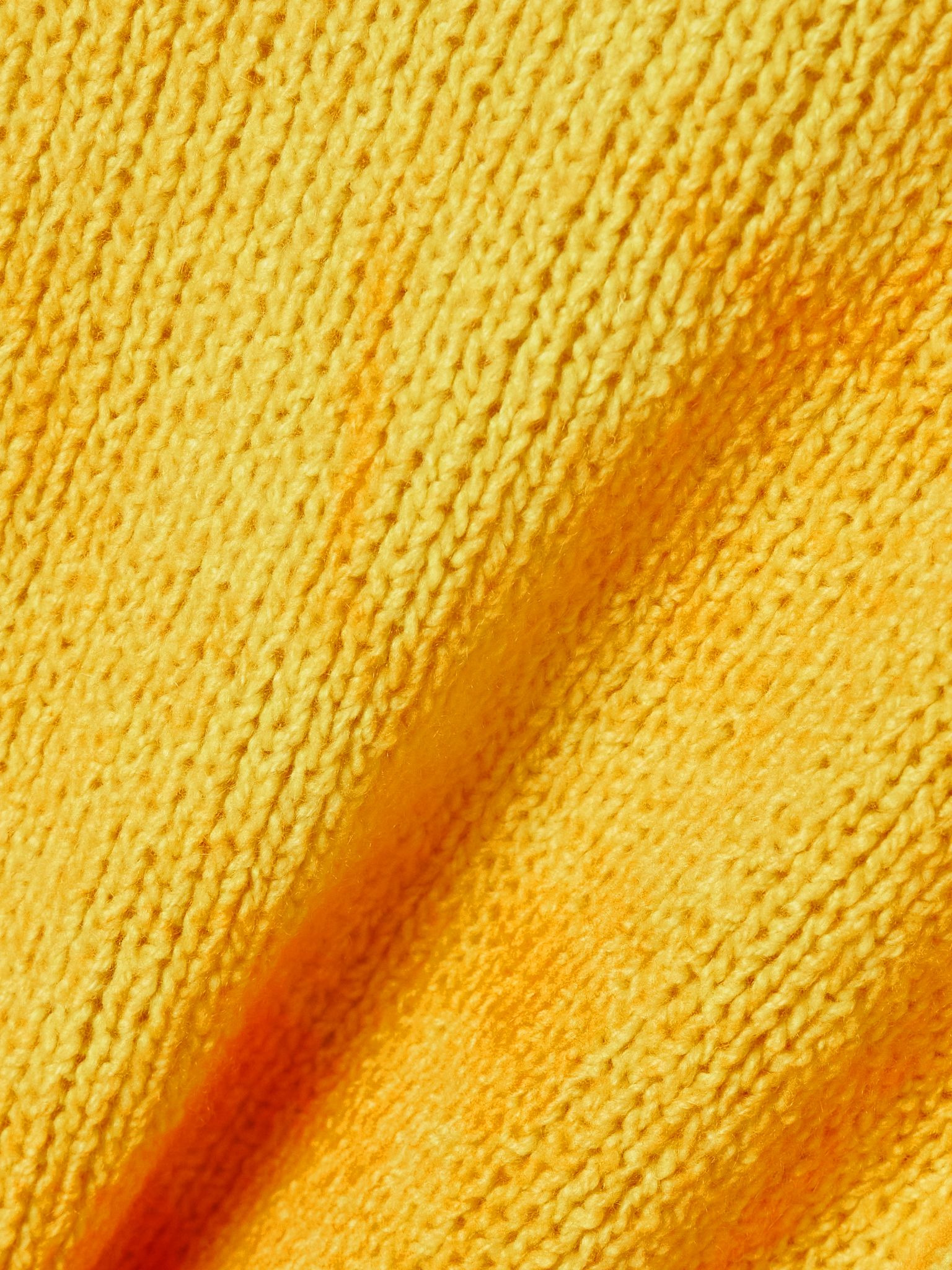 Daina tie-dyed cashmere turtleneck sweater Yellow - 5