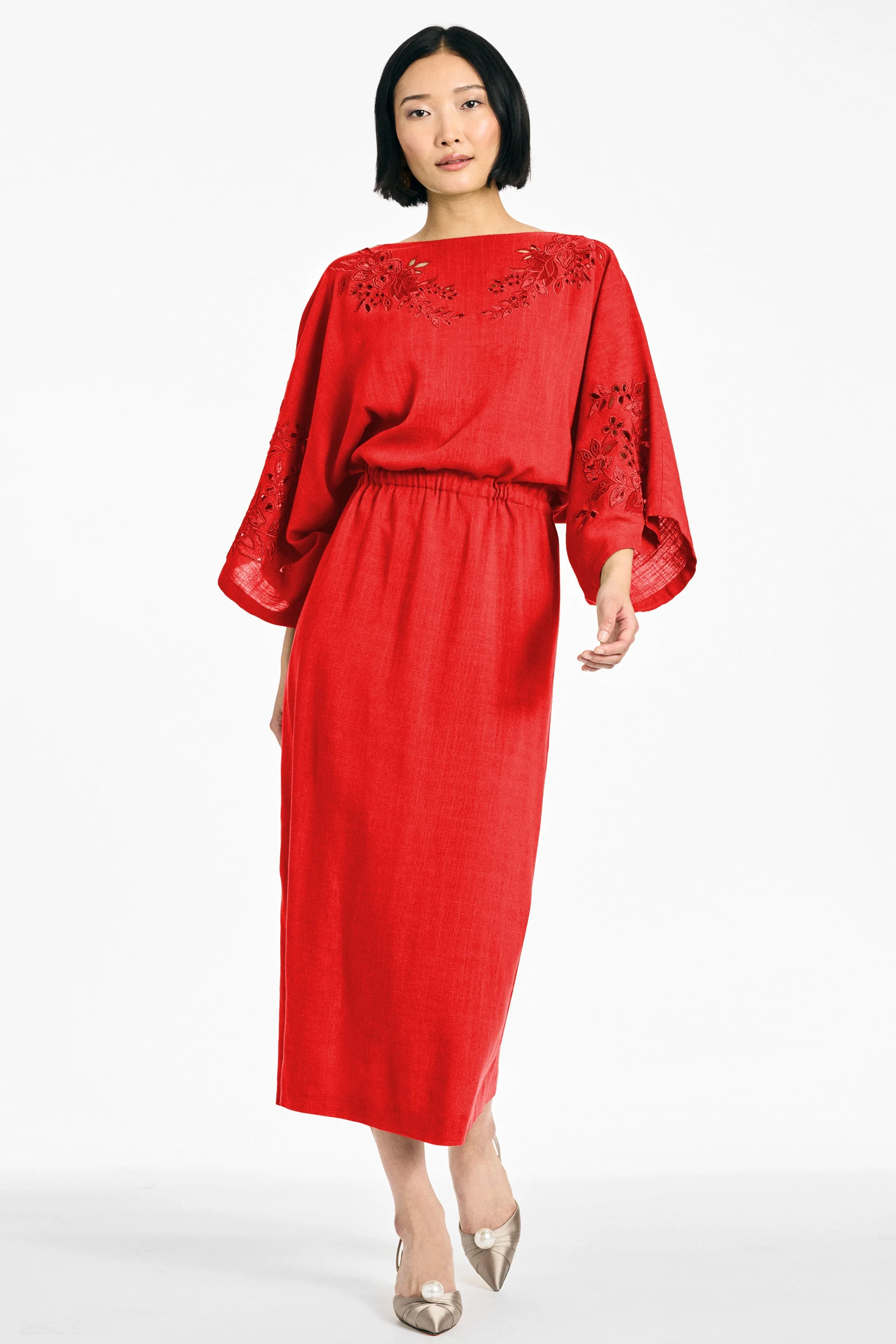 KIERA DRESS - CHERRY - 1