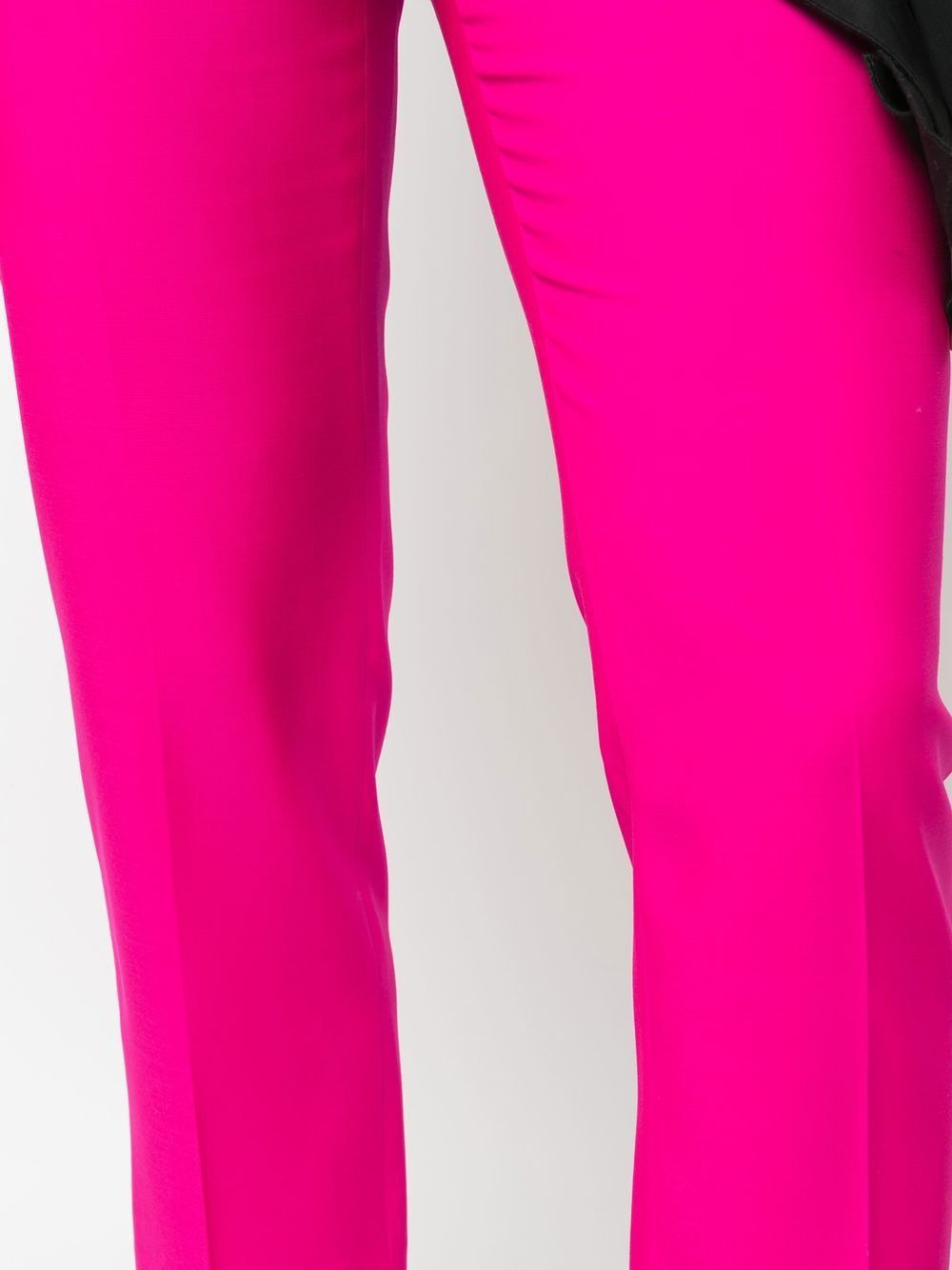 cropped straight-leg trousers - 5