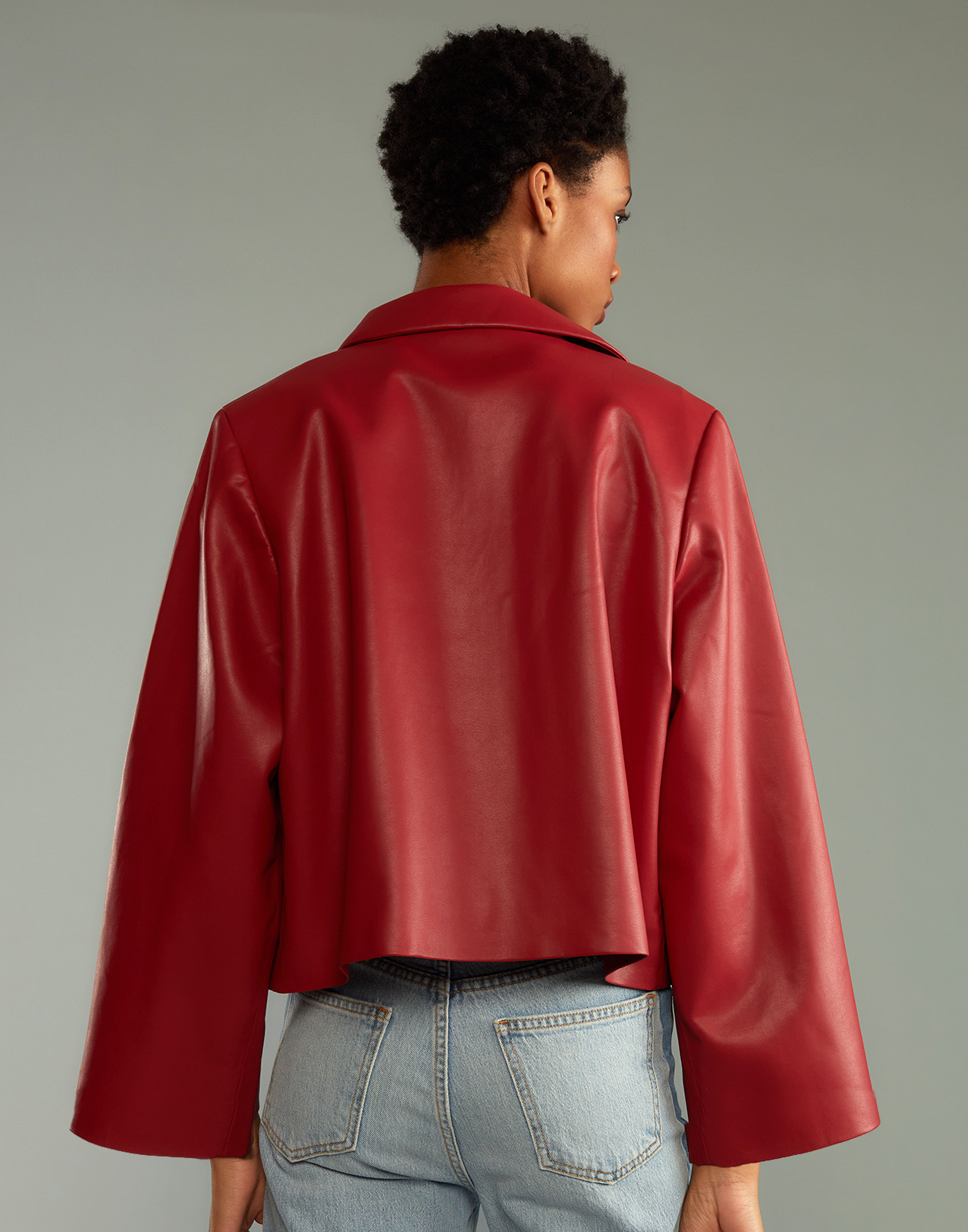 Vegan Leather Jacket - 5
