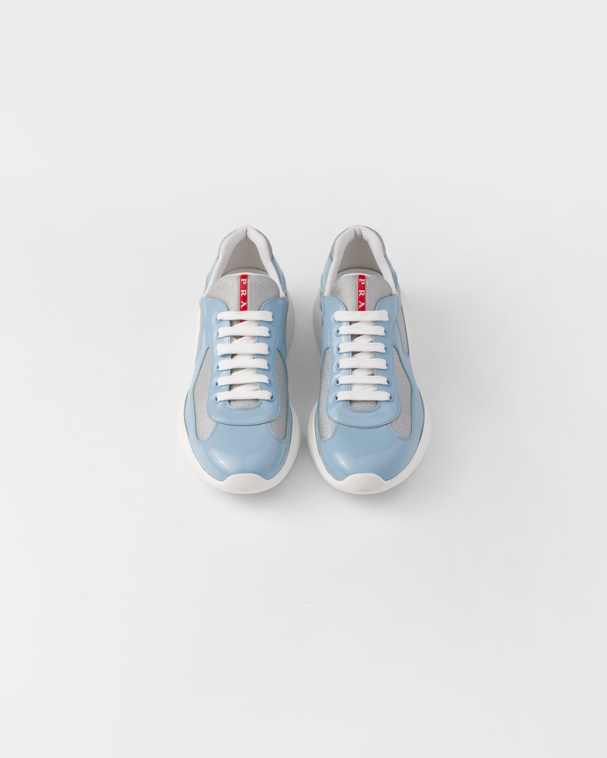 Patent leather and technical fabric Prada America's Cup sneakers - 4
