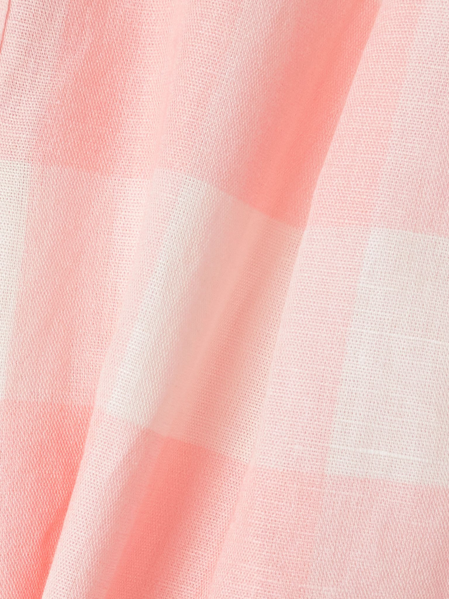 Kenya pleated checked linen and cotton-blend shorts Pink - 5