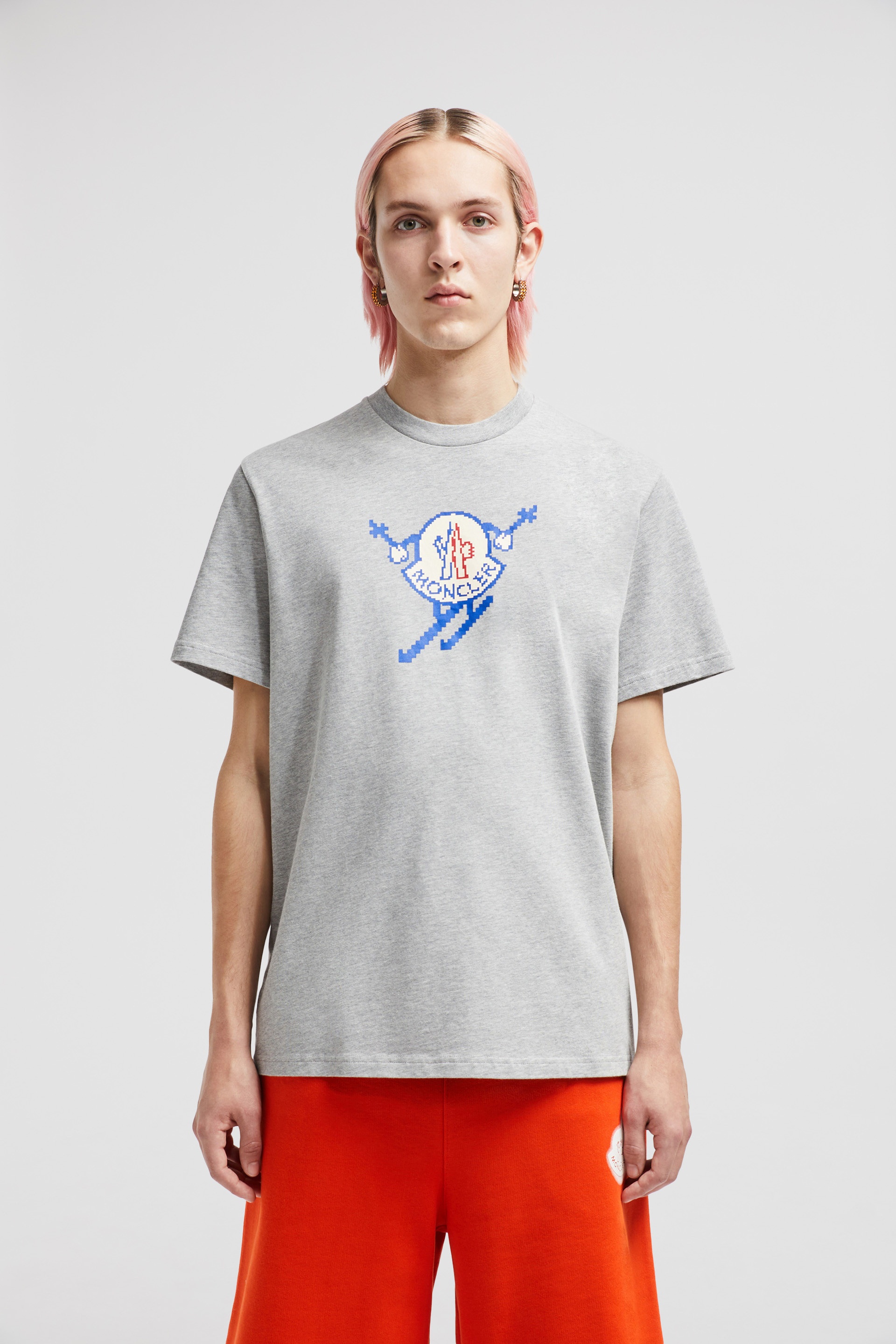 Moncler Moncler Skiing Pixel Logo T-Shirt | endclothing