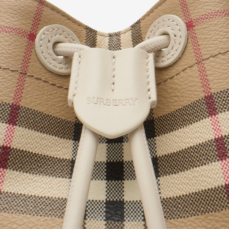 Mini Check Bucket Bag 4