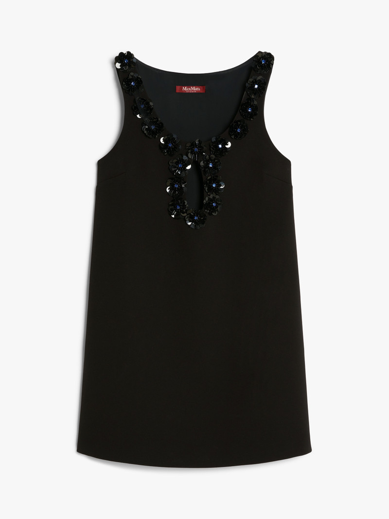 DELIS Short dress in embroidered sablé - 1