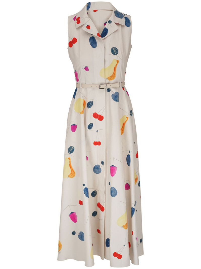 abstract-print silk dress 1