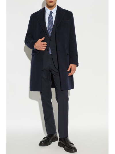 GIORGIO ARMANI notched-lapels single-breasted coat outlook